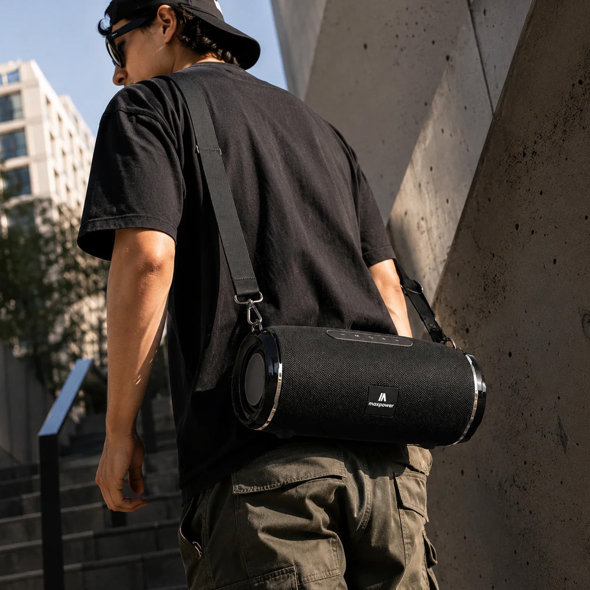 Max Power Encore Portable Wireless Outdoor Speaker with Bluetooth 5.3 and Strap - VMInnovations