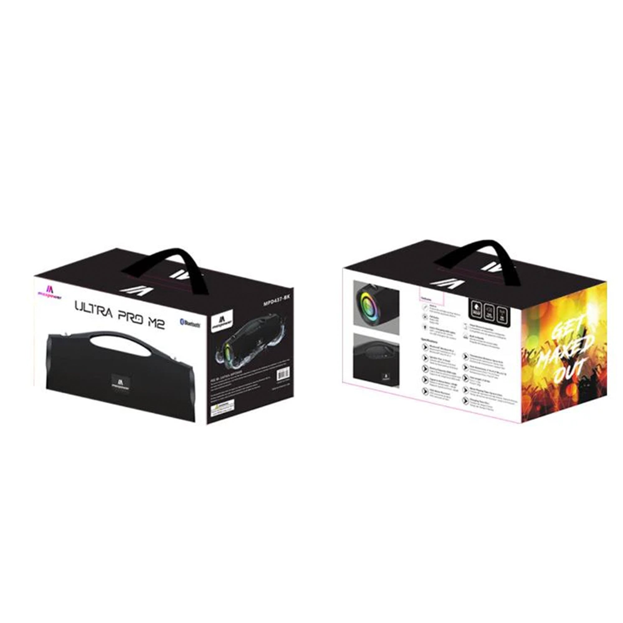 Max Power Ultra Pro M2 Portable, Wireless and Rechargeable Bluetooth Speaker