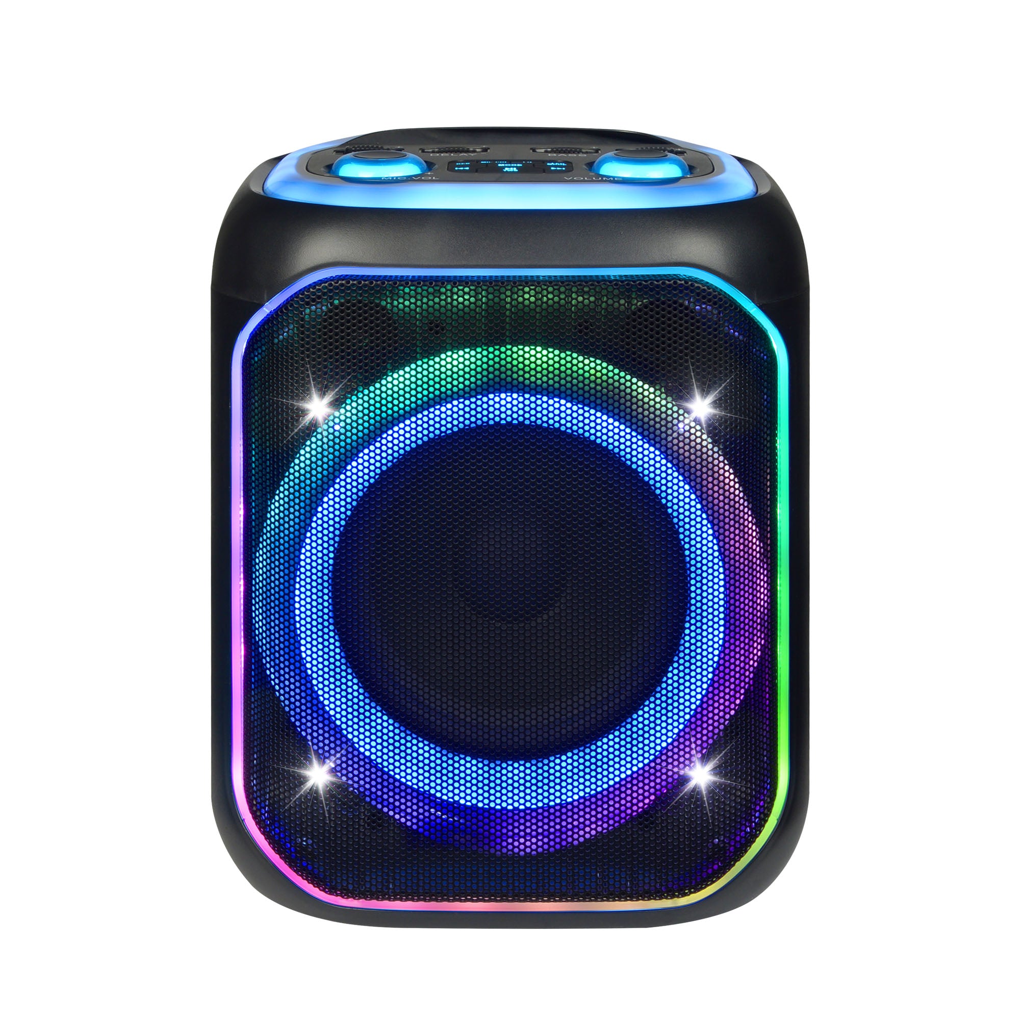 Max Power Lumi Blast karaoke Bluetooth Speaker with Multiple LED Light Modes - VMInnovations