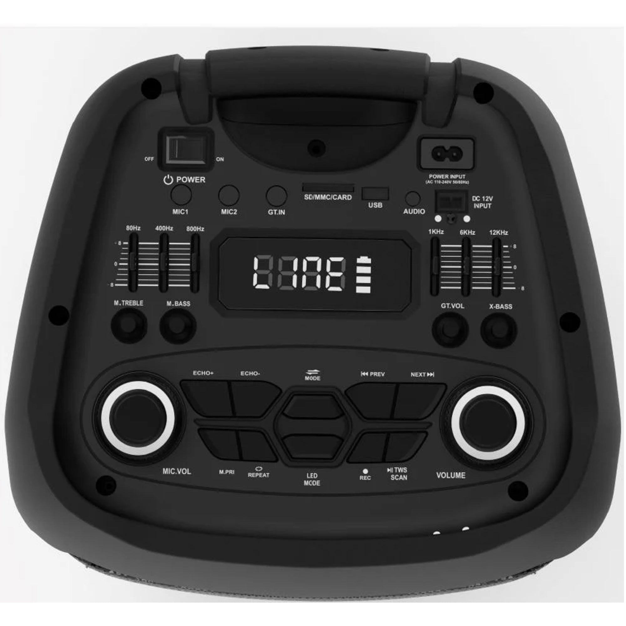 Max Power Thunder X-Bass Portable Party Speaker, Dual 10-Inch Woofers, Bluetooth - VMInnovations