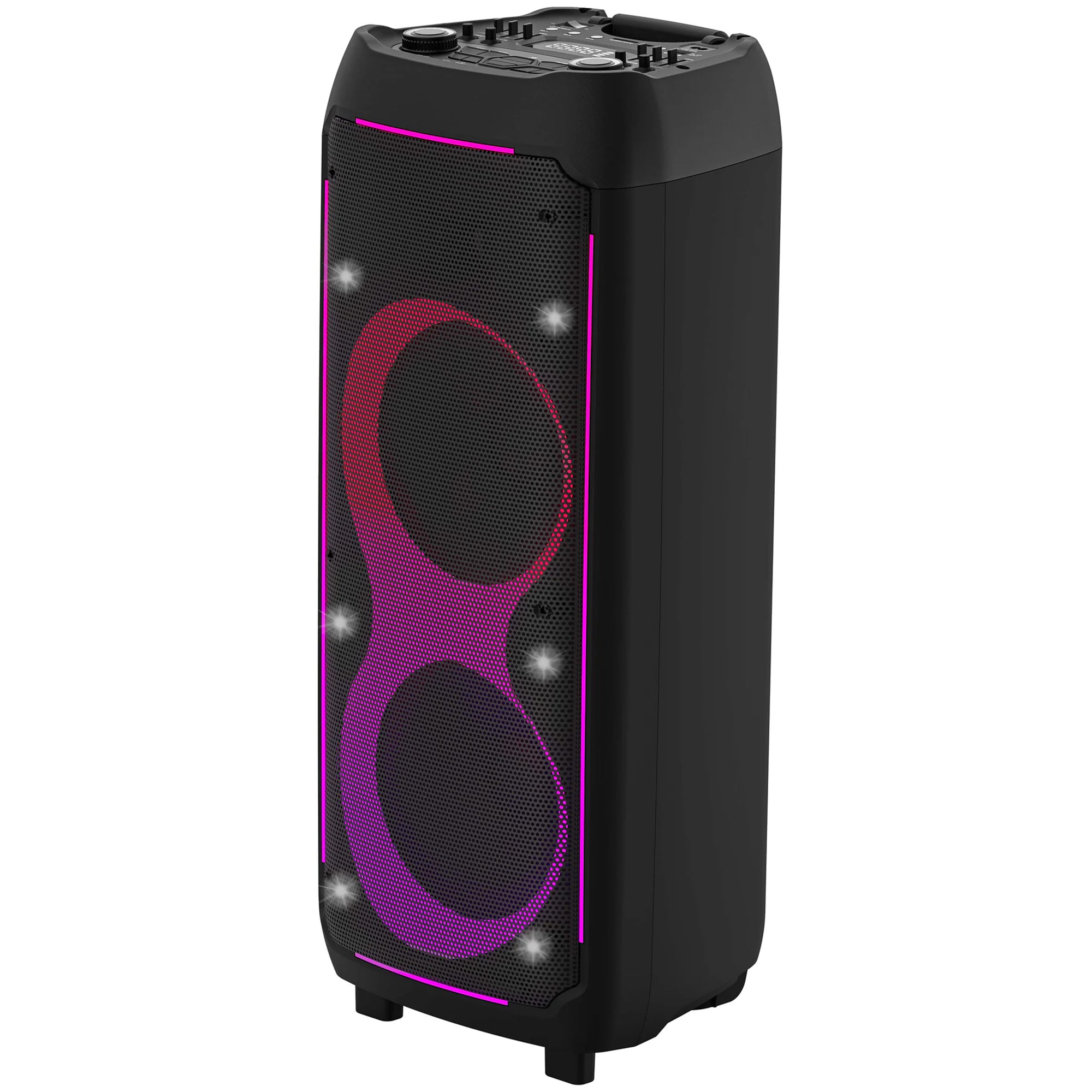 Max Power Thunder X-Bass Portable Party Speaker, Dual 10-Inch Woofers, Bluetooth
