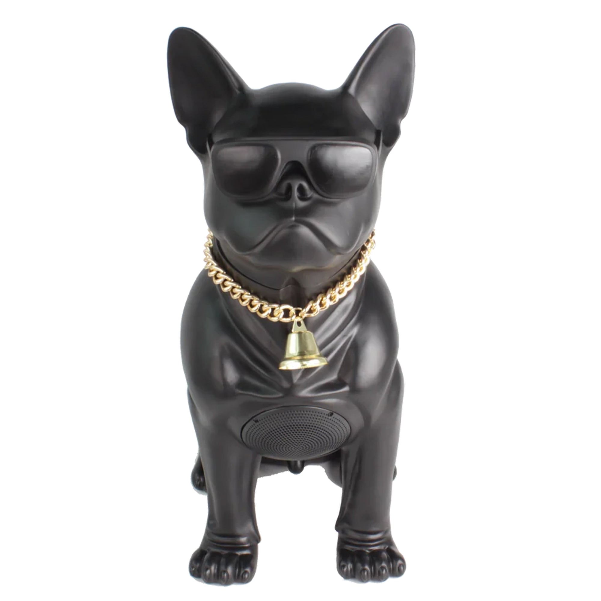 Max Power Bulldog Bluetooth Speaker, Large Wireless Novelty Party Stereo, Black - VMInnovations