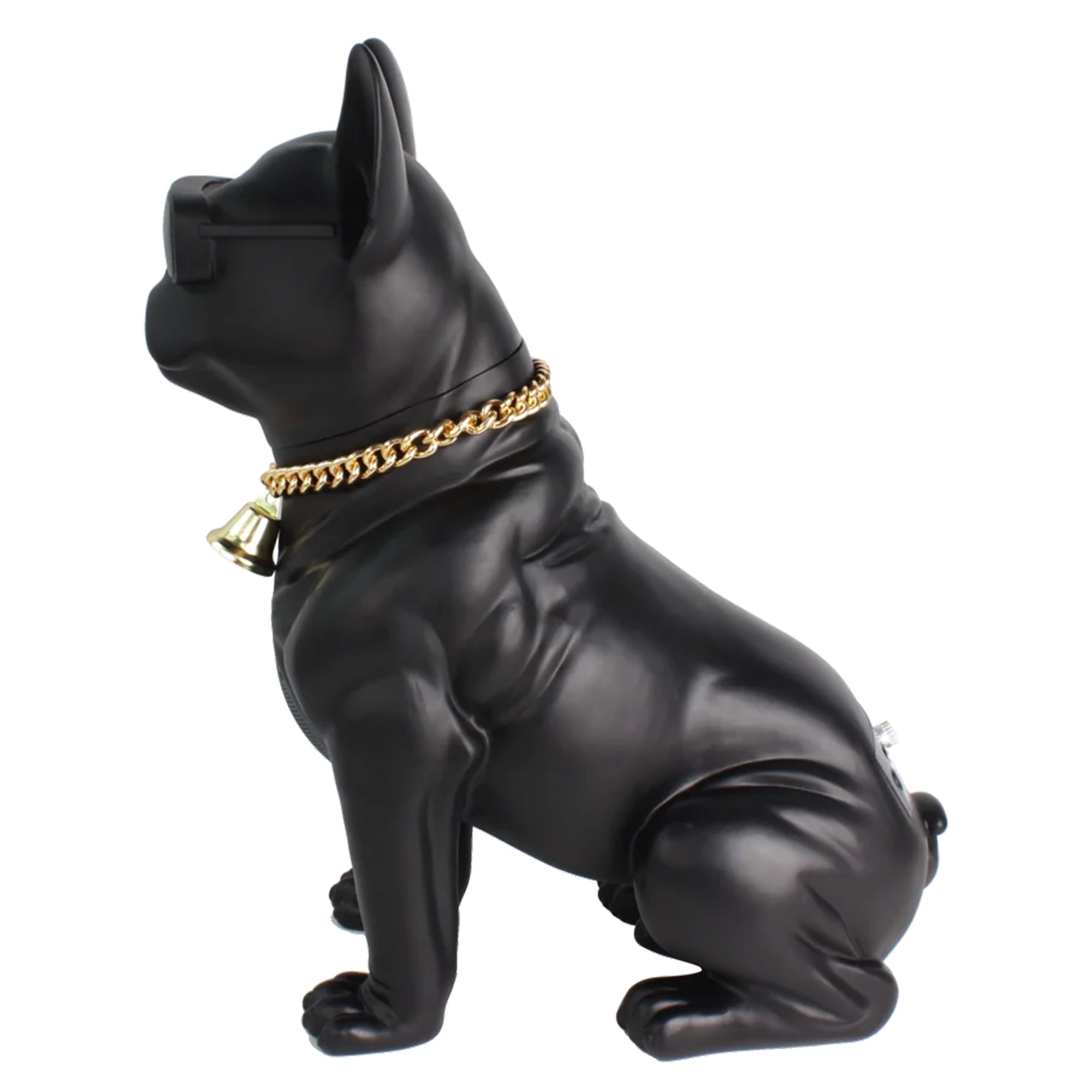Max Power Bulldog Bluetooth Speaker, Large Wireless Novelty Party Stereo, Black - VMInnovations