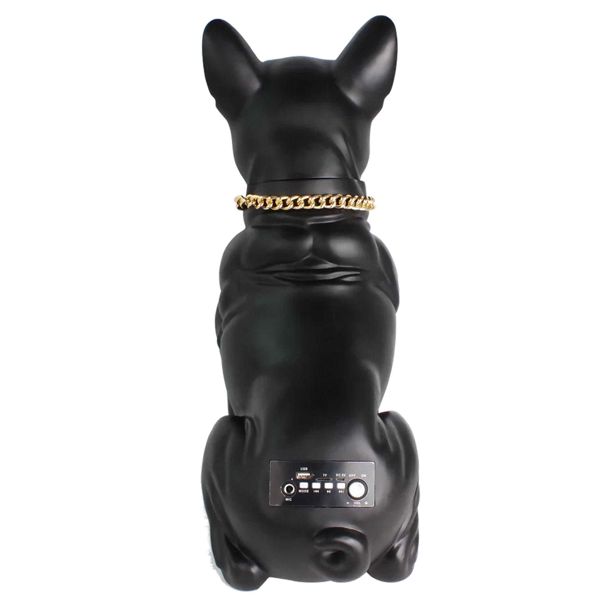 Max Power Bulldog Bluetooth Speaker, Large Wireless Novelty Party Stereo, Black - VMInnovations