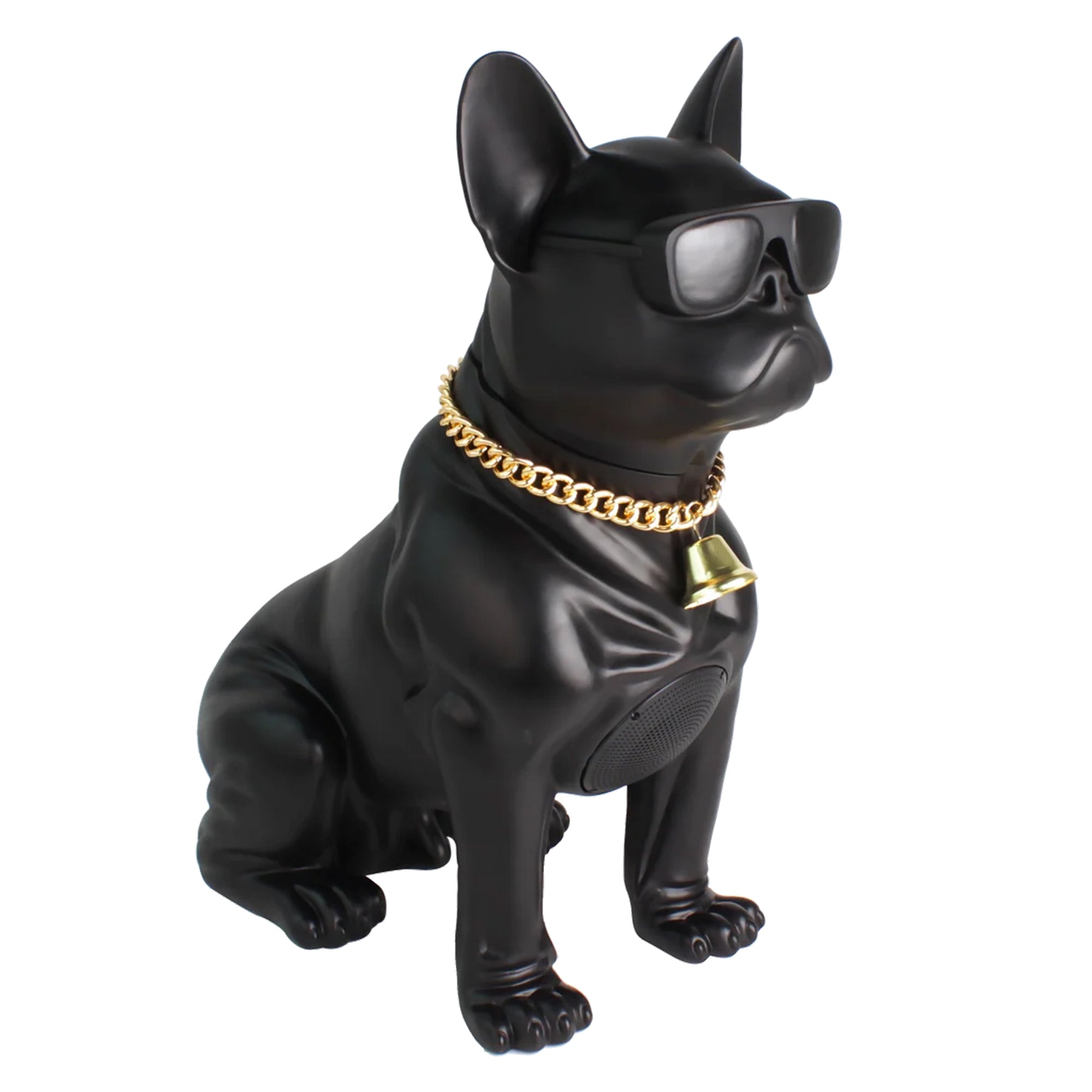 Max Power Bulldog Bluetooth Speaker, Large Wireless Novelty Party Stereo, Black - VMInnovations