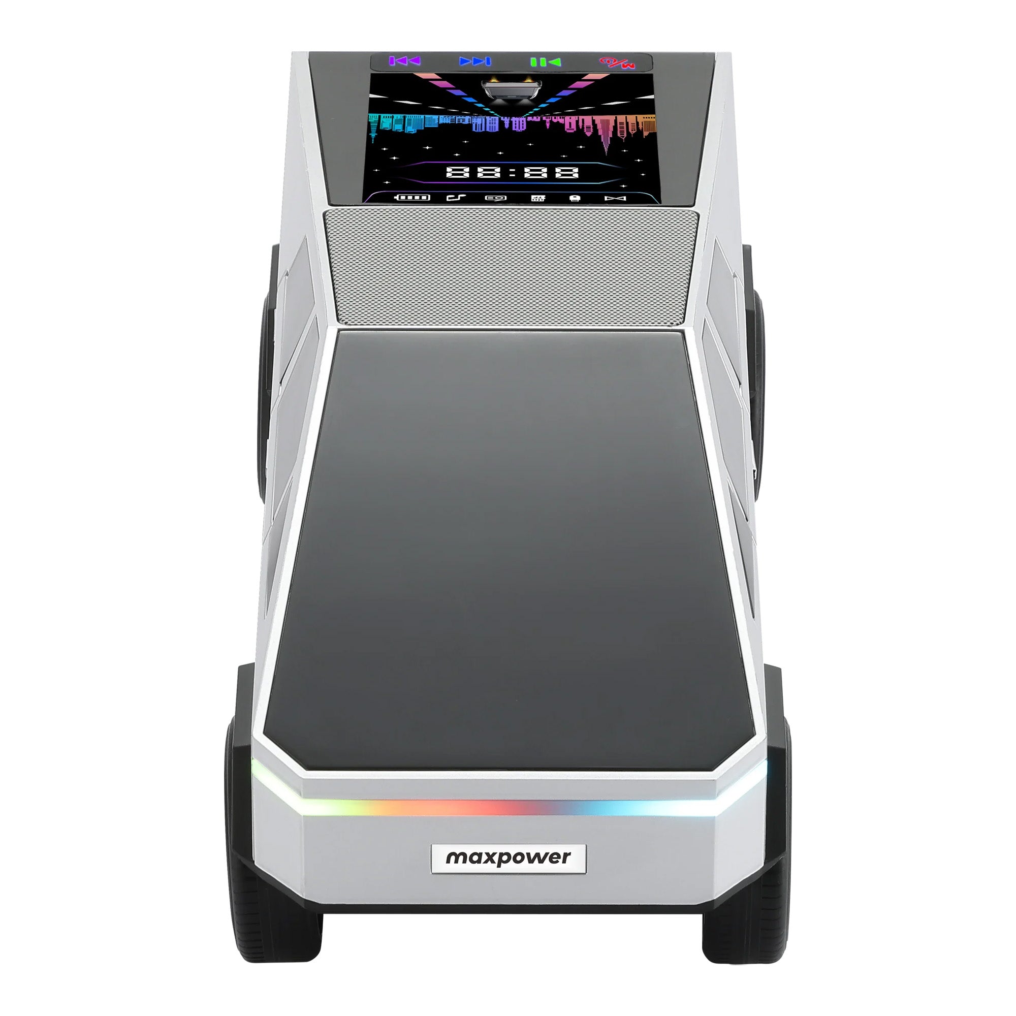 Max Power Cybertruck Wireless Bluetooth Speaker with Front LED Lights, Red - VMInnovations