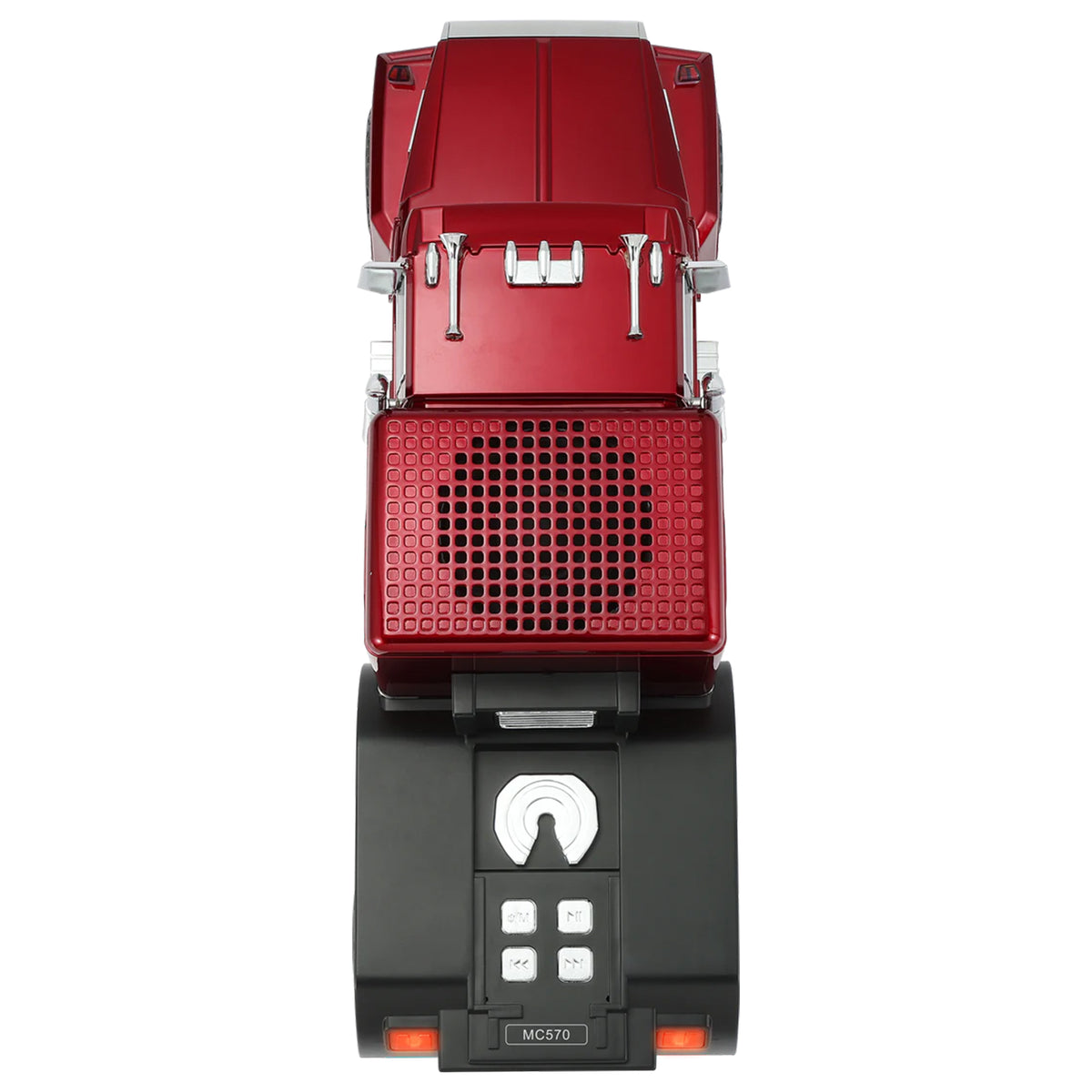 Max Power Semi Truck Bluetooth Speaker, Wireless Big Rig Vehicle Stereo, Red