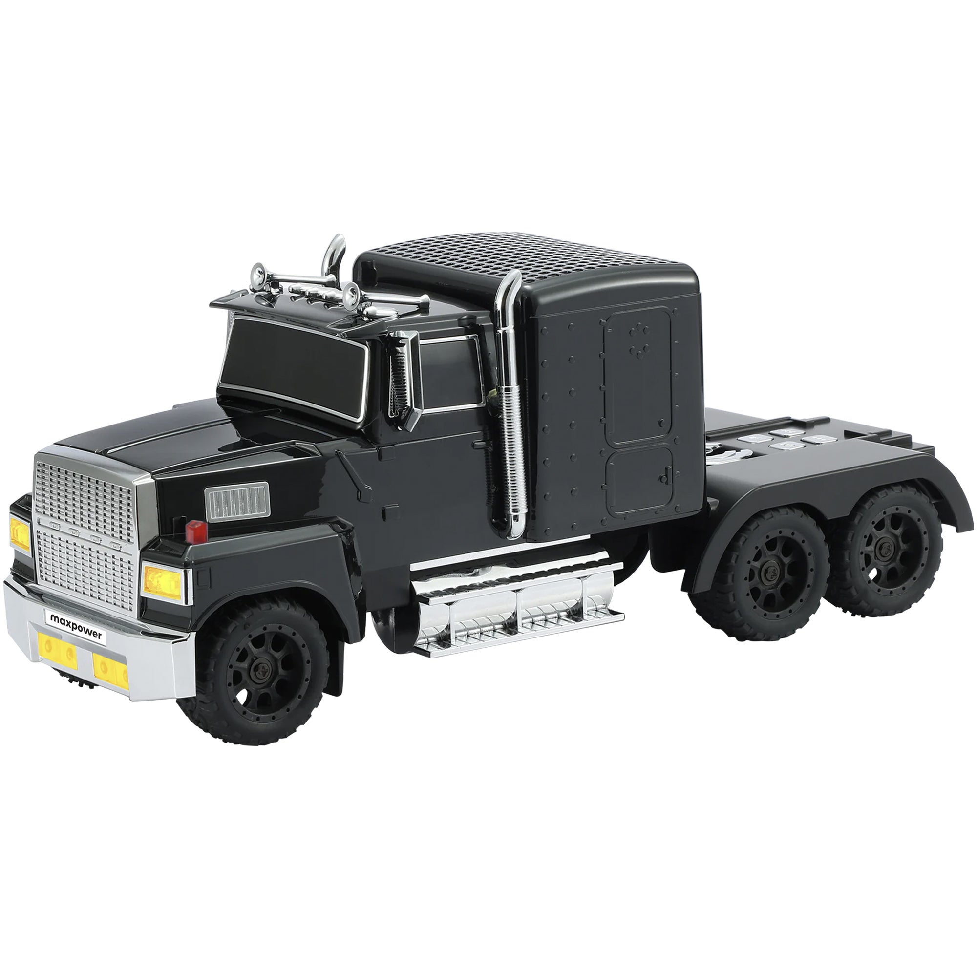 Max Power Semi Truck Bluetooth Speaker, Wireless Big Rig Vehicle Stereo, Black - VMInnovations