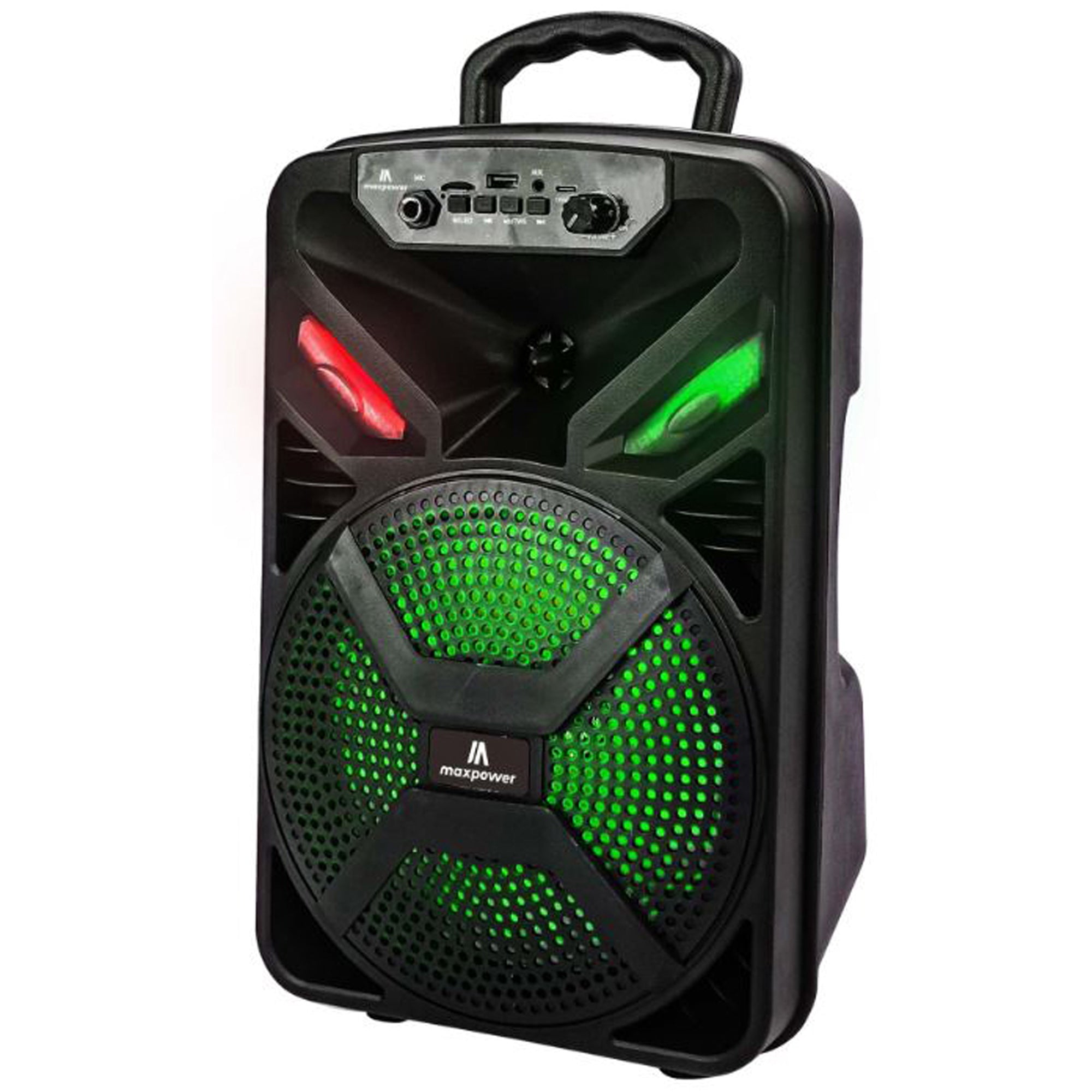 Max Power MPD829 Karaoke Bluetooth Speaker with 8" Woofer, Mic and Carry Handle - VMInnovations