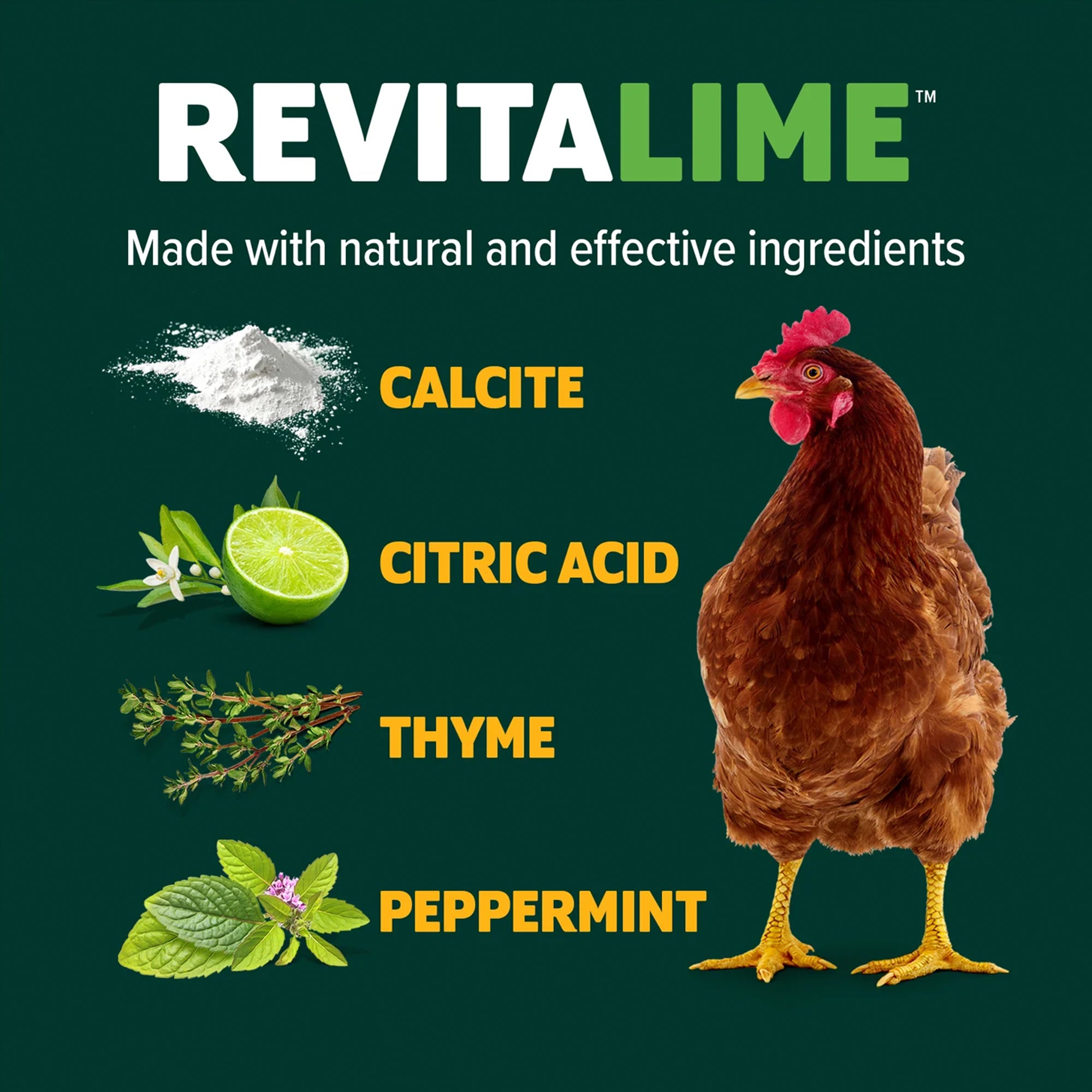 Eaton Pet and Pasture Revitalime Natural Coop Freshener for Chickens, 20 Lbs - VMInnovations