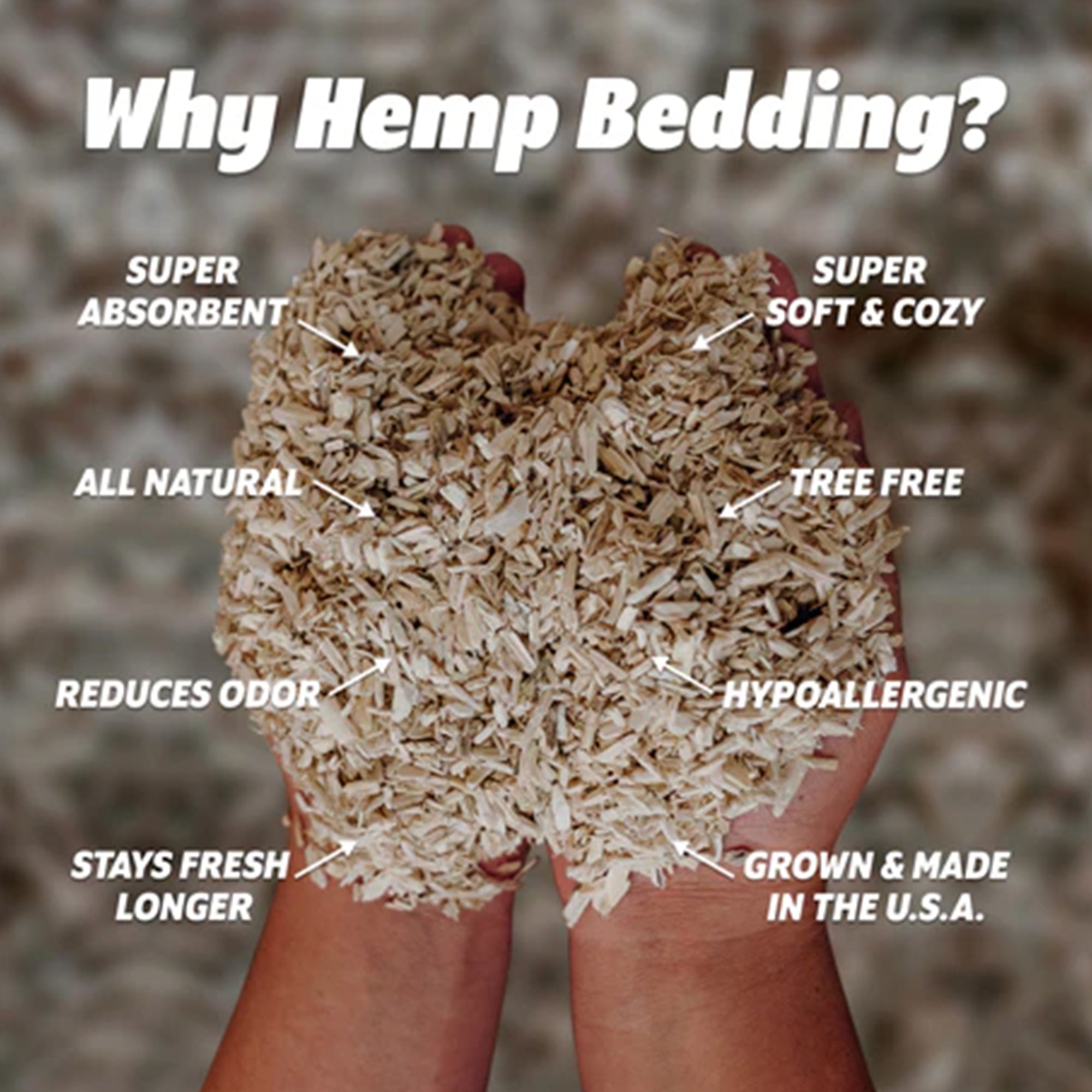 Eaton Pet and Pasture Hemp Bedding for Chickens, Rabbits & Small Animals, 33 Lb - VMInnovations