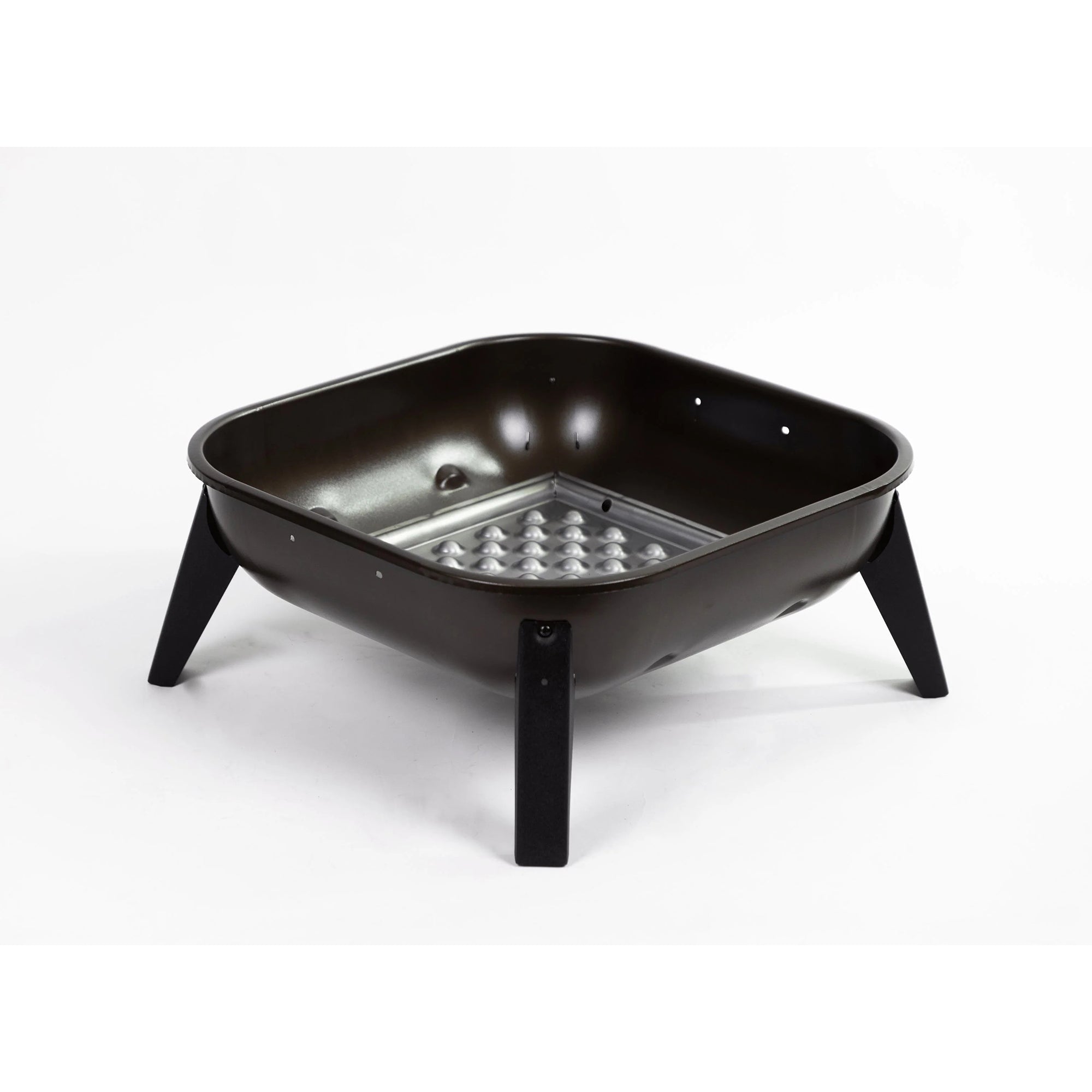 Americana Hang-A-Round Portable Steel Fire Pit for Outdoor and Camping, Bronze