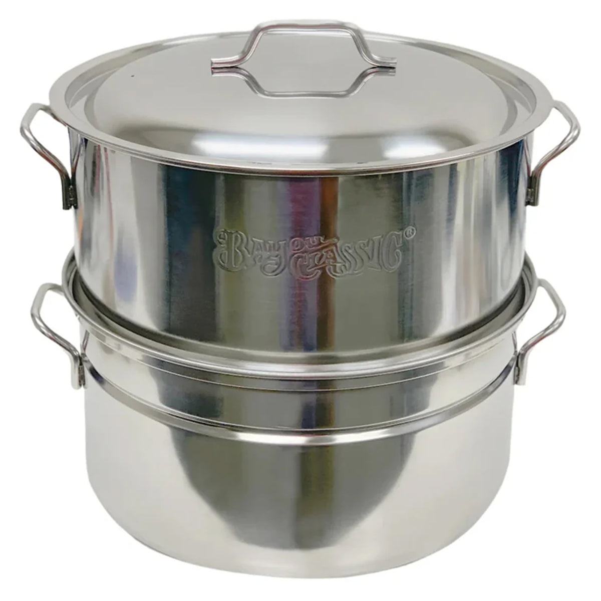 Bayou Classic Stainless Oyster Steamer, Large Seafood Steaming Pot (Open Box)