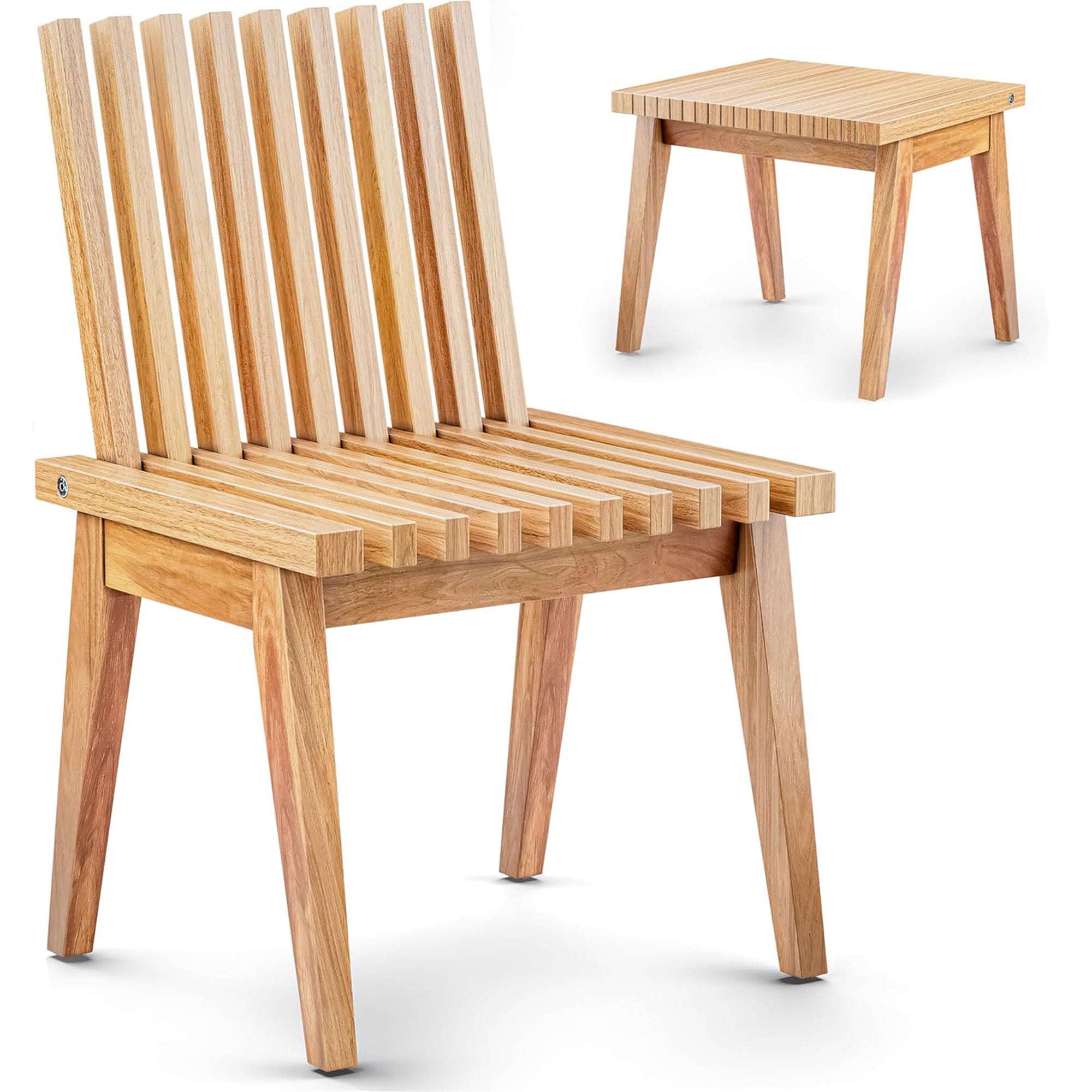 Melino 20 Inch 3-in-1 Convertible Acacia Wood Bench for Indoors and Outdoors - VMInnovations