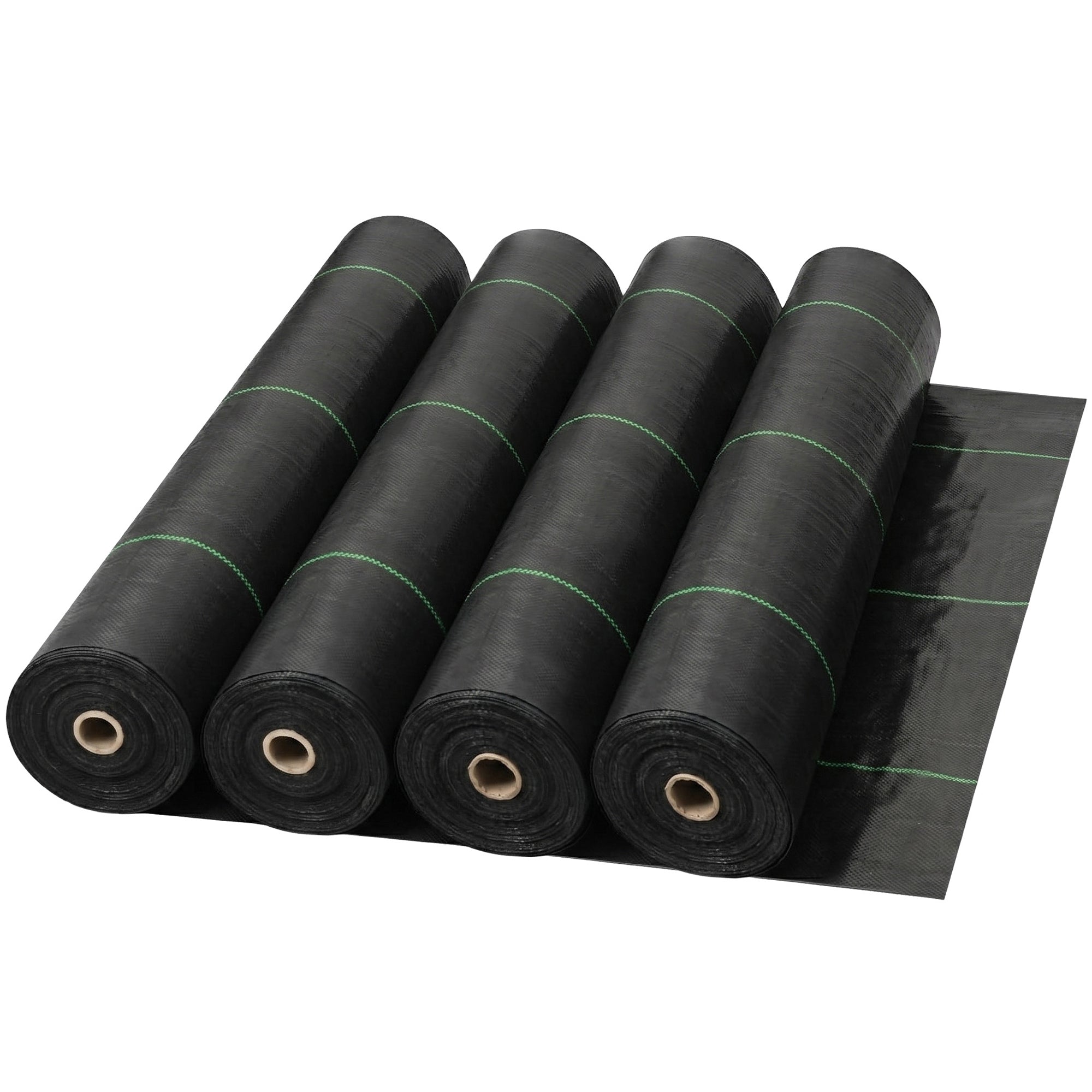 DeWitt 4 Pack Earthmat Woven 4' x 300' Ground Cover, Weed Control Garden Mat