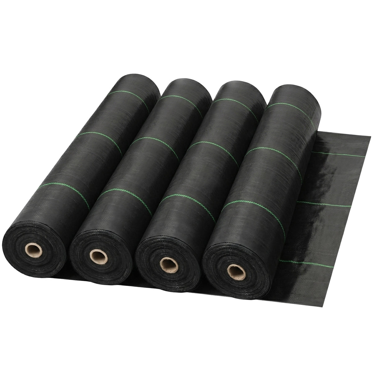 DeWitt 4 Pack Earthmat Woven 4' x 300' Ground Cover, Weed Control Garden Mat