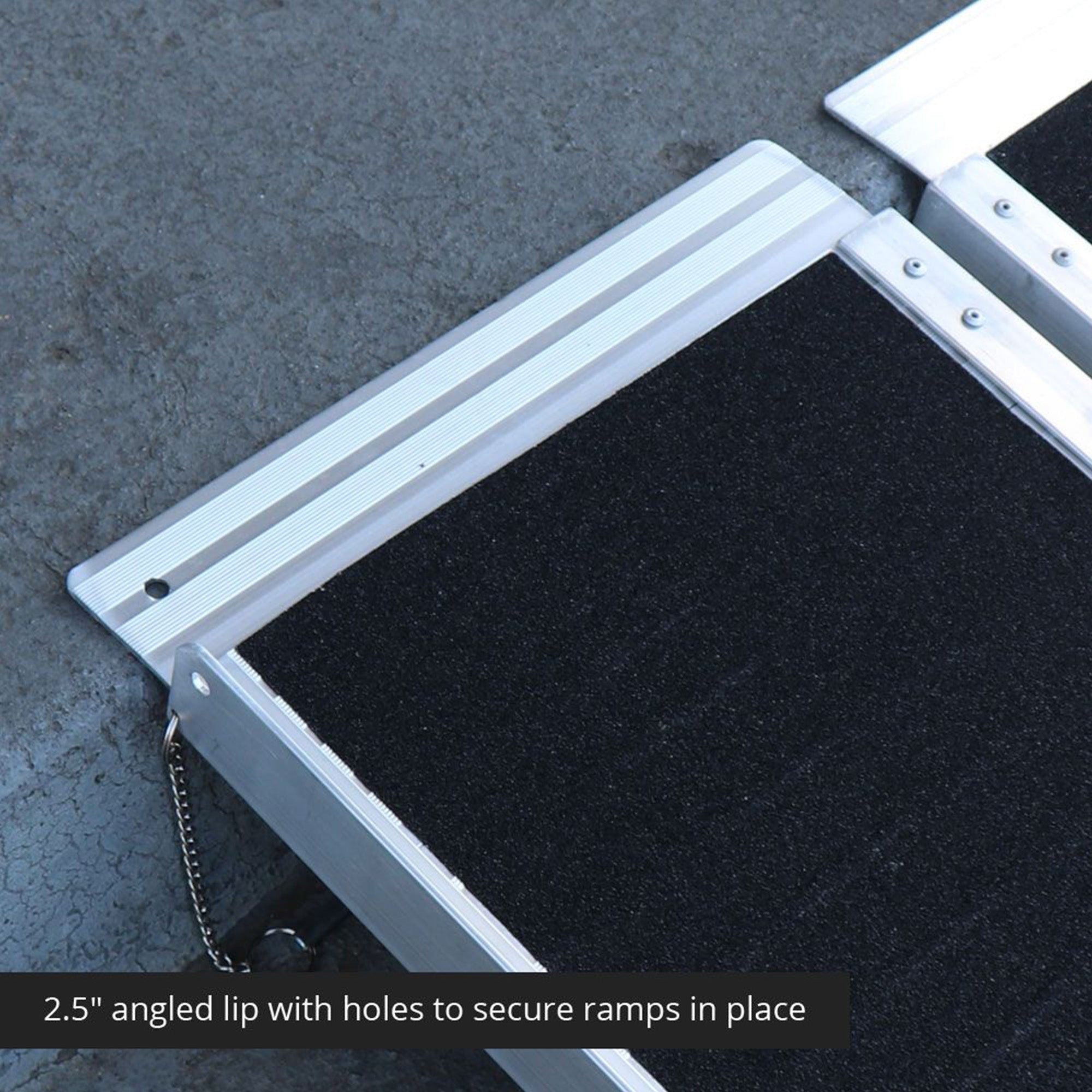 Titan Ramps 6 Foot Multi-Fold Aluminum Wheelchair Ramp, 600 Pound Cap (Open Box)