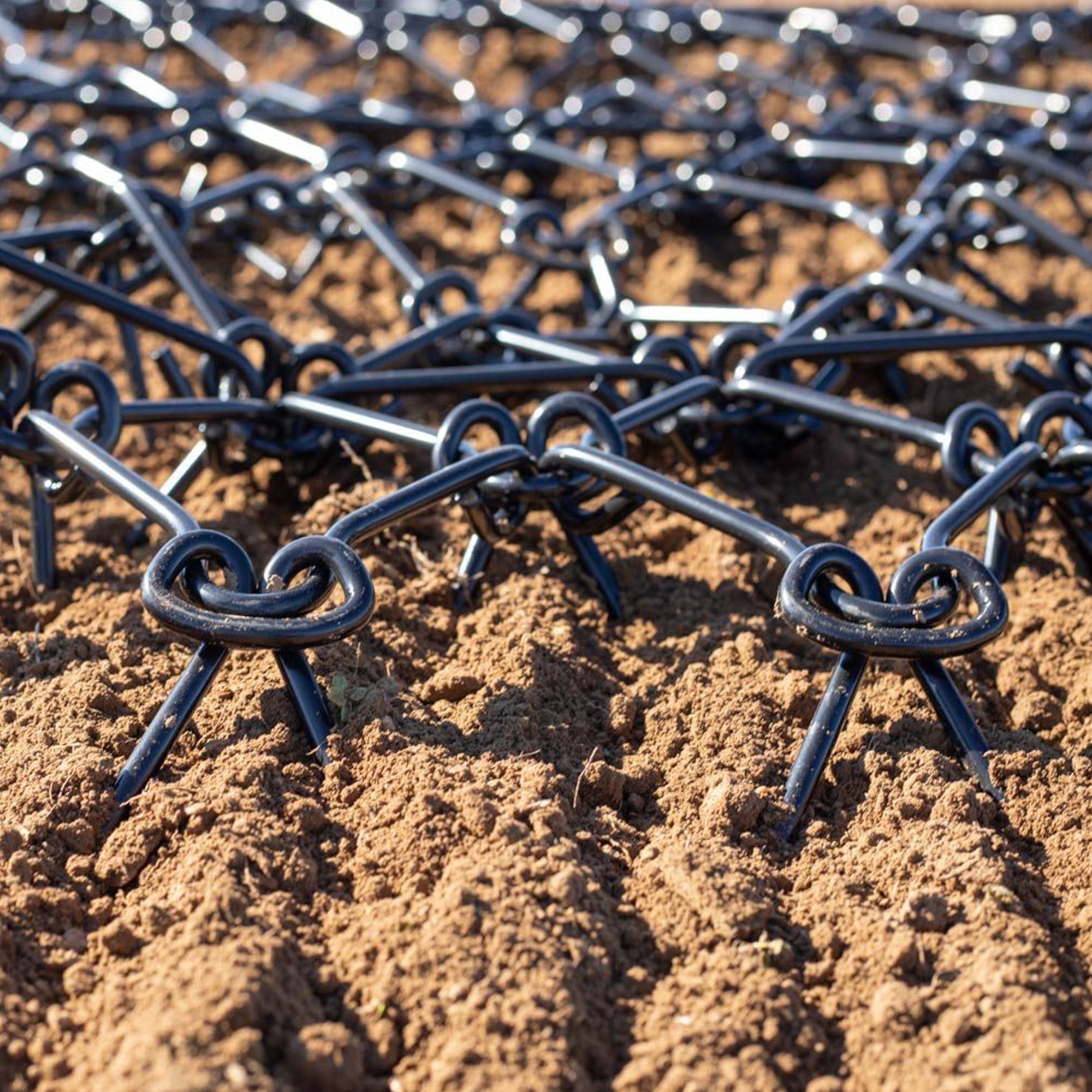 Titan Ramps ATV UTV Chain Tow Behind Drag Harrow, Heavy Duty Steel Mesh, 7’ x 8’ - VMInnovations