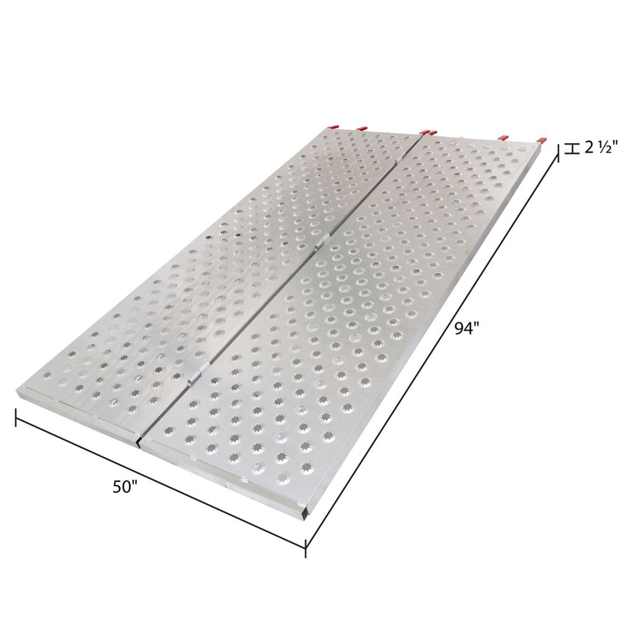 Black Widow 94" x 50" Aluminum Folding ATV Ramp, 1500 Lb Truck Loading Ramp
