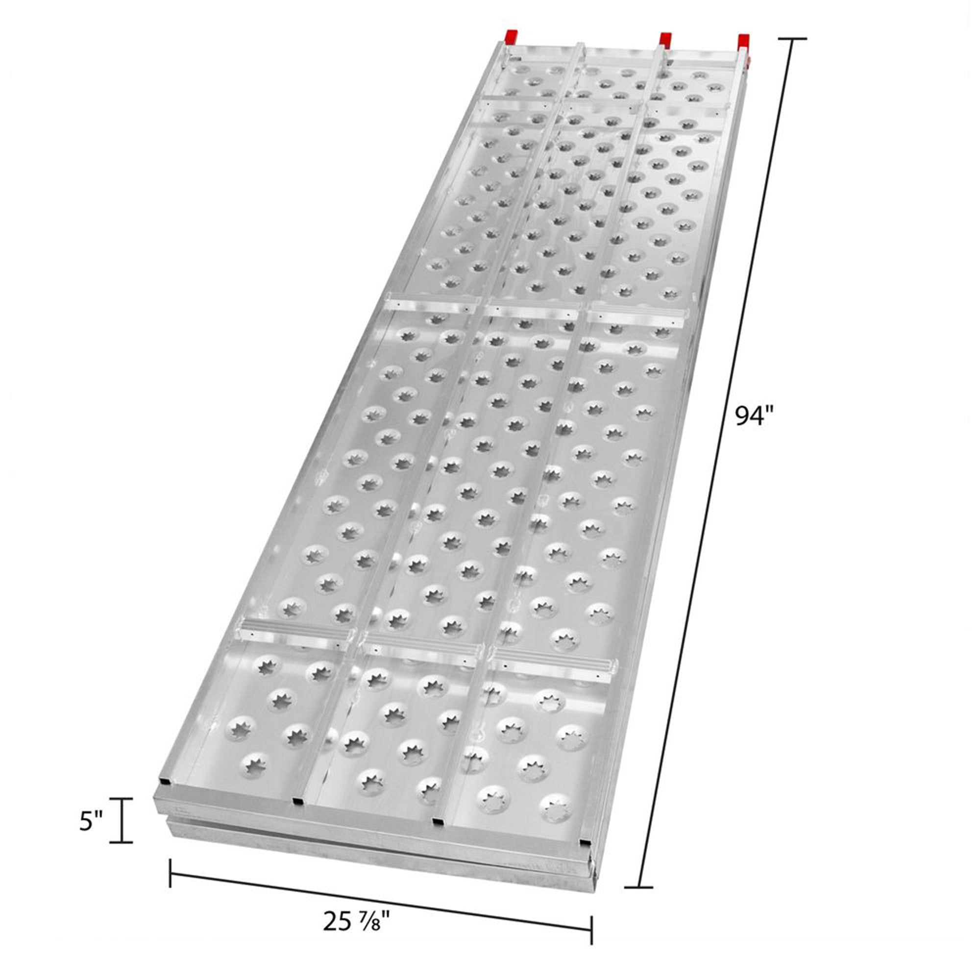 Black Widow 94" x 50" Aluminum Folding ATV Ramp, 1500 Lb Truck Loading Ramp - VMInnovations
