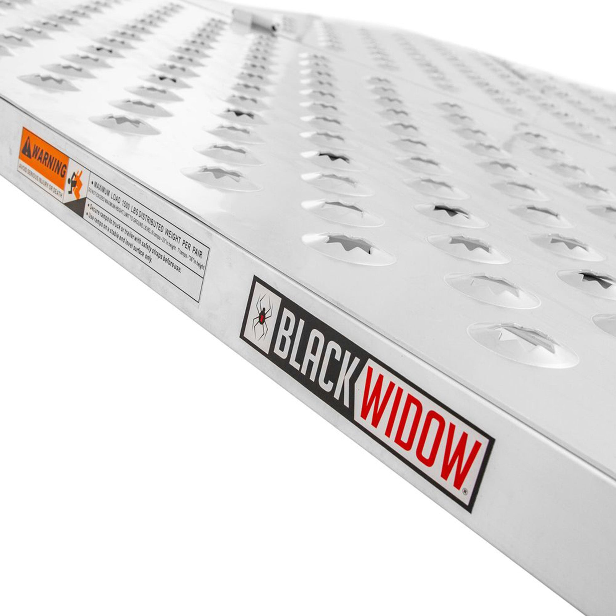 Black Widow 94" x 50" Aluminum Folding ATV Ramp, 1500 Lb Truck Loading Ramp - VMInnovations