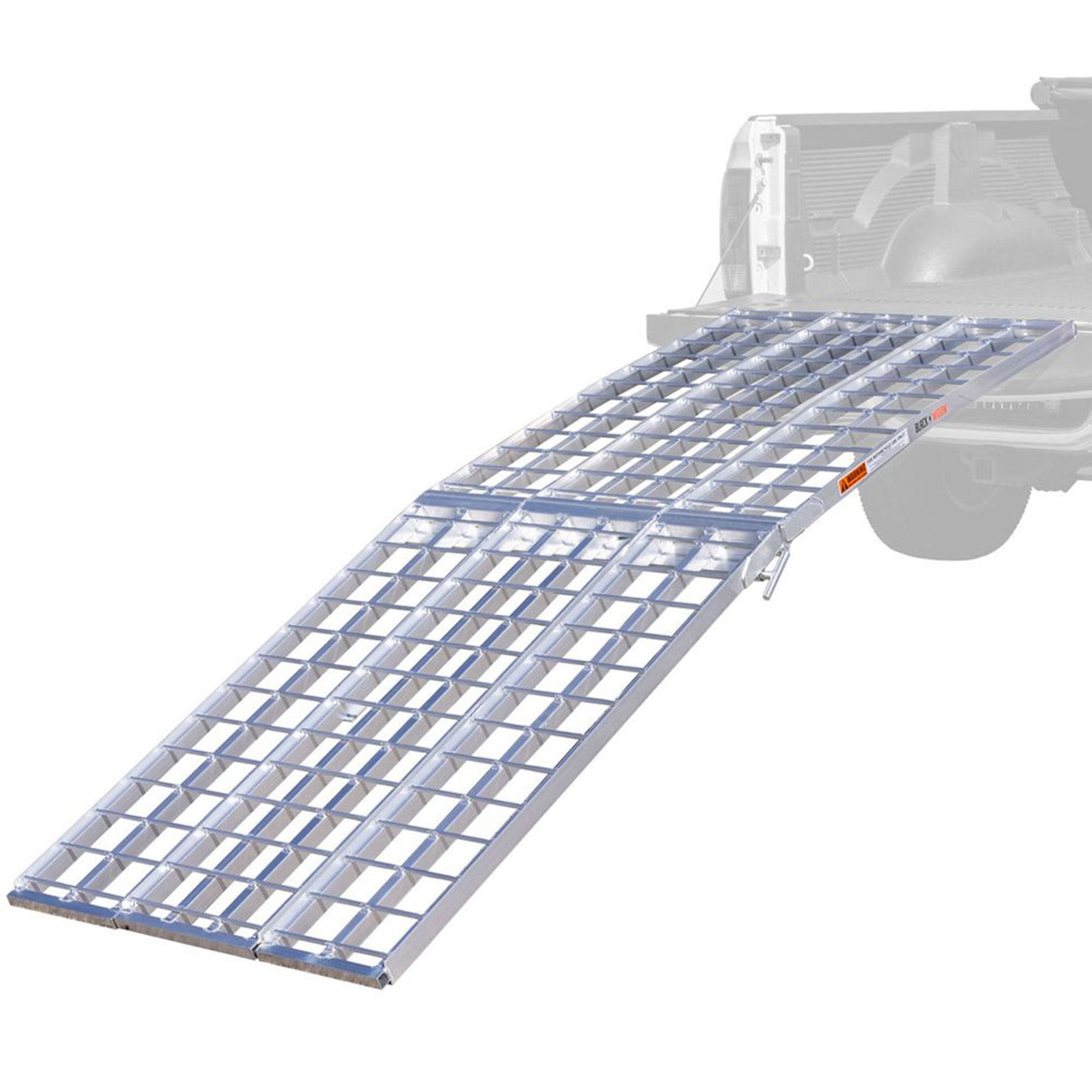 Black Widow 9' Aluminum Folding Motorcycle Ramp, 1500 Lb Ride-Up Loading Ramps - VMInnovations