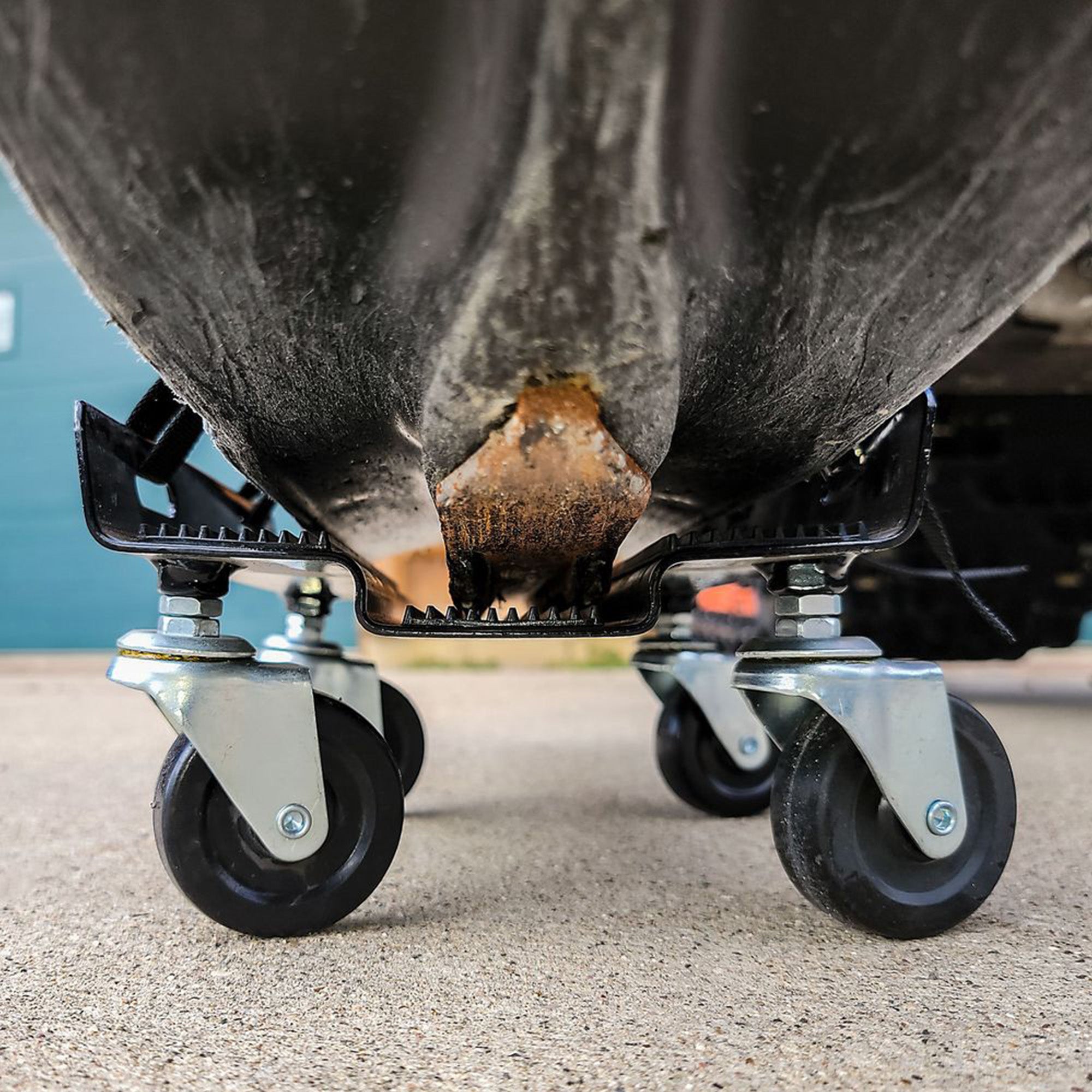 Black Ice 3-Piece Snowmobile Dolly Set for Ski & Track Storage, 1500 Lb Capacity