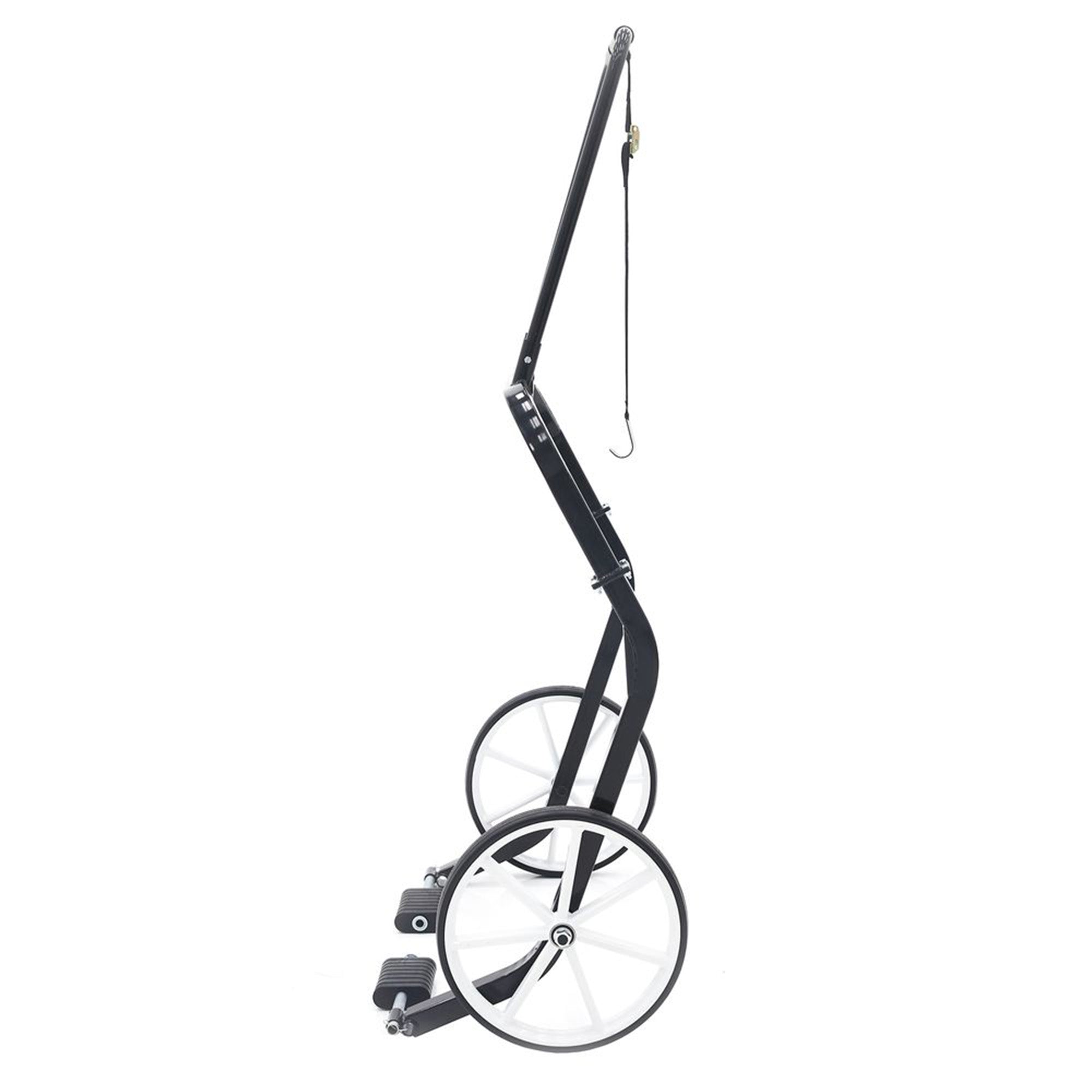 Black Ice Snowmobile Dolly Lift Steel Shop Sled Jack with 20 Inch Tires, Black