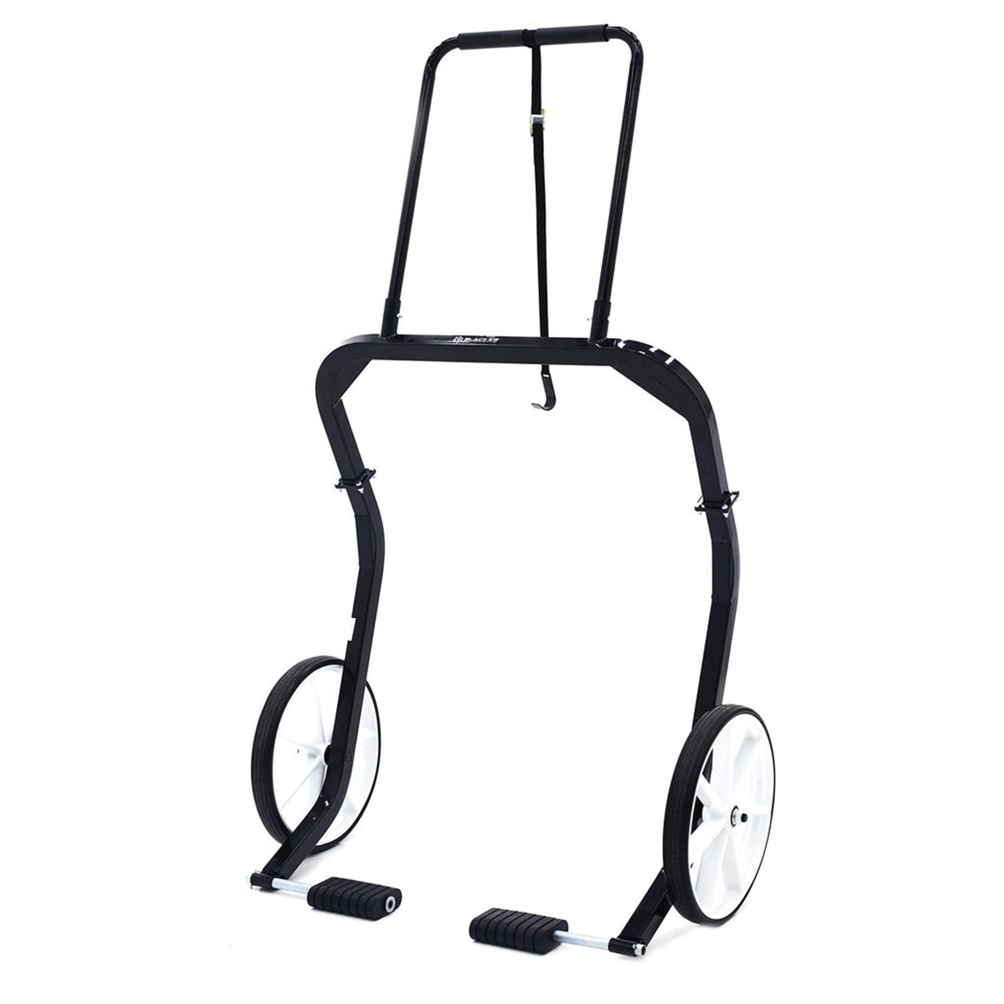 Black Ice Snowmobile Dolly Lift Steel Shop Sled Jack with 20 Inch Tires, Black