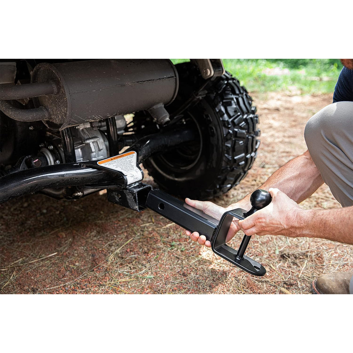 Black Boar UTV/ATV Multi-Hitch with 2" Ball and 2" Shank with 9" Length, Black (Open Box)