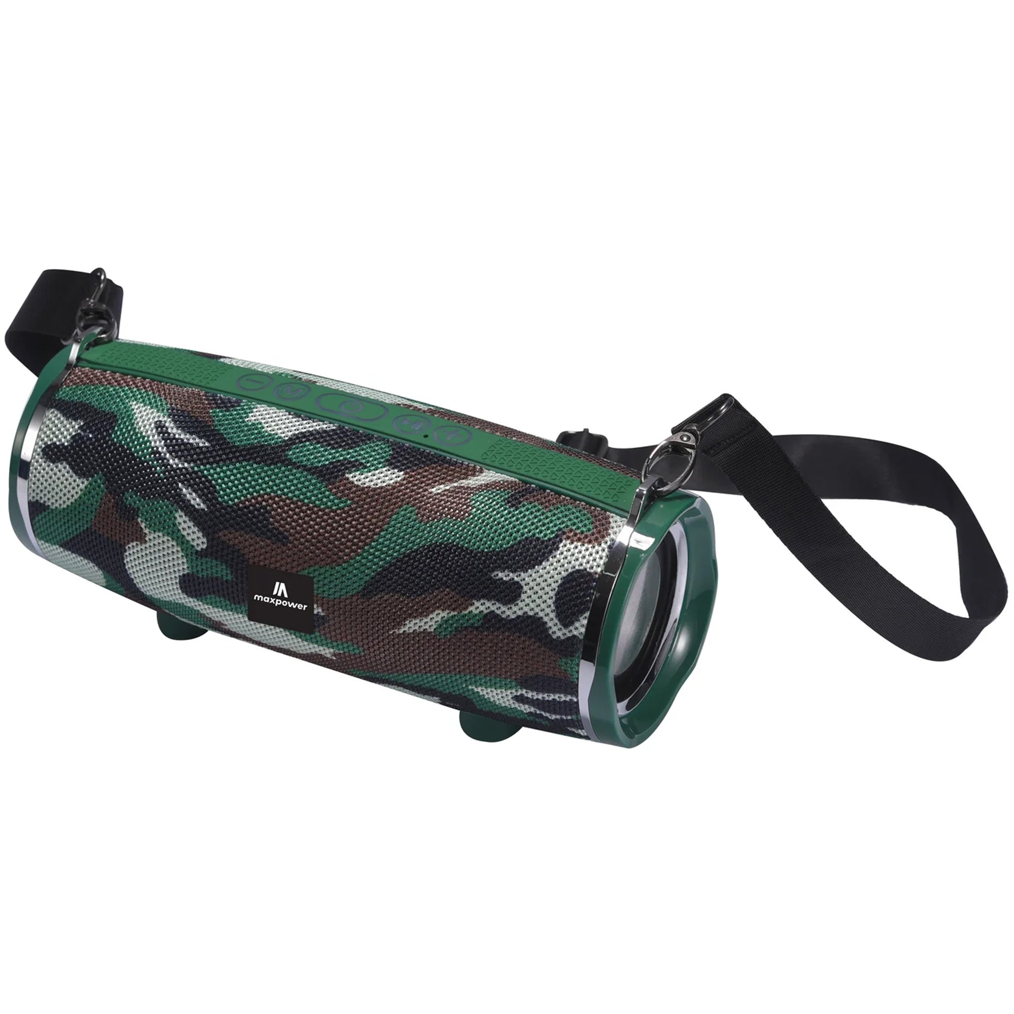 Max Power MPD189 Cyclone Rechargeable Bluetooth Speaker with Carry Strap, Black - VMInnovations