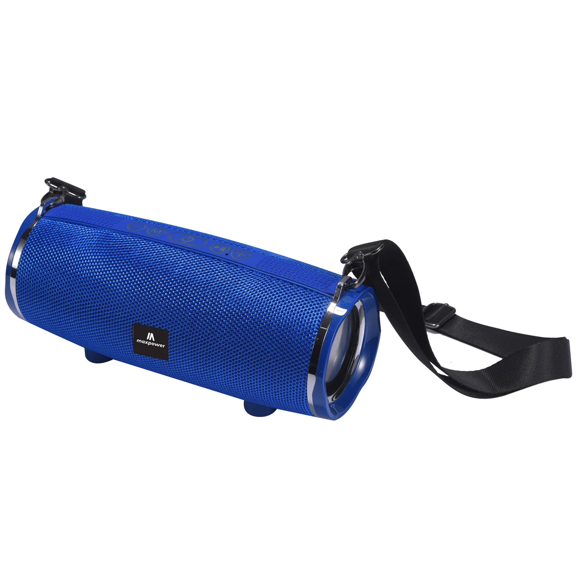 Max Power MPD189 Cyclone Rechargeable Bluetooth Speaker with Carry Strap, Blue