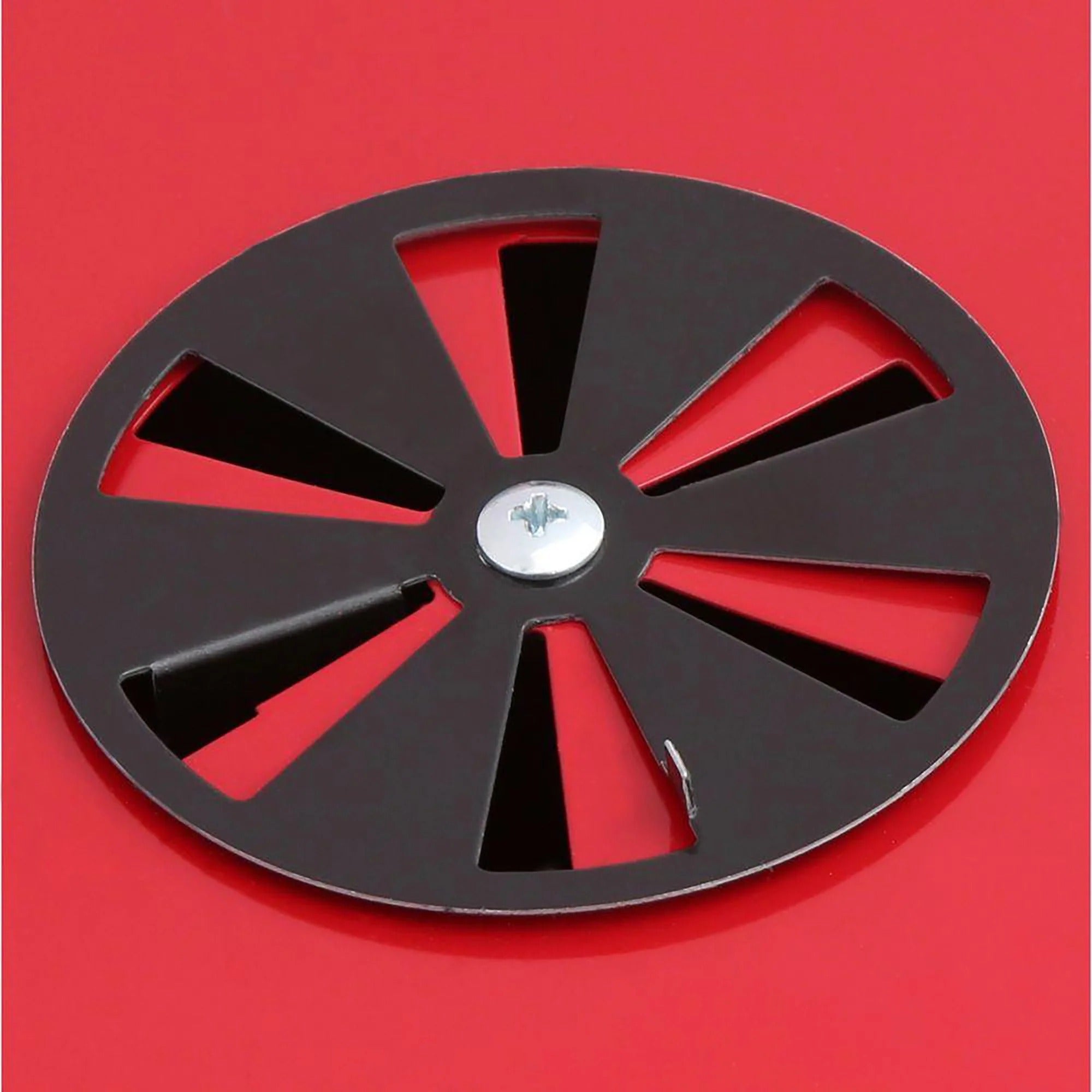 Americana The Swinger Portable Charcoal Grill, Outdoor BBQ with Wheels, Red