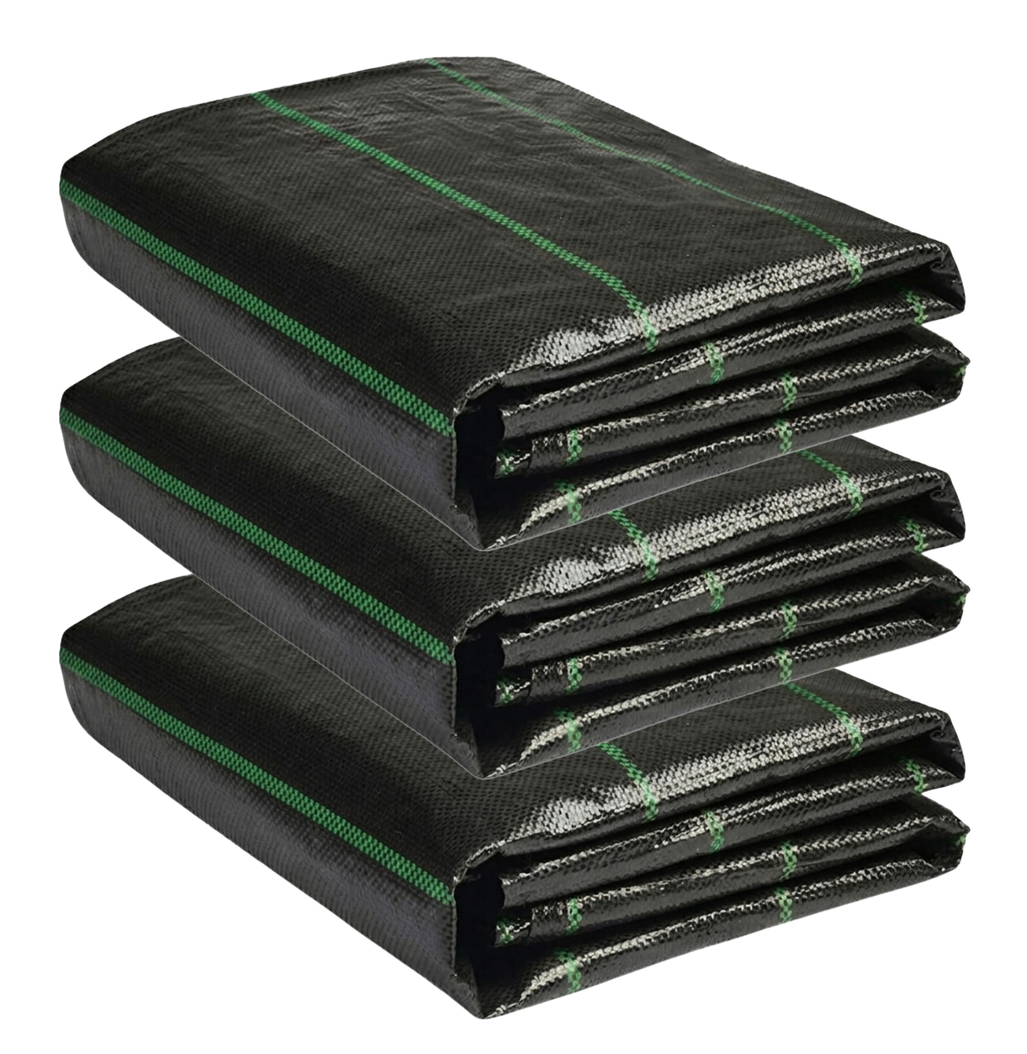DeWitt 3 Pack Earthmat Woven 3' x 50' Ground Cover, Weed Control Garden Mat