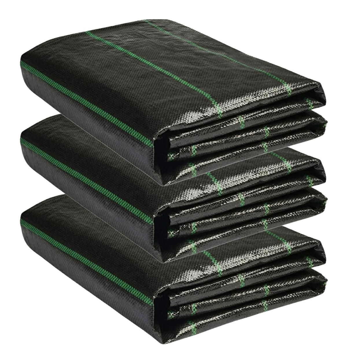 DeWitt 3 Pack Earthmat Woven 3' x 50' Ground Cover, Weed Control Garden Mat