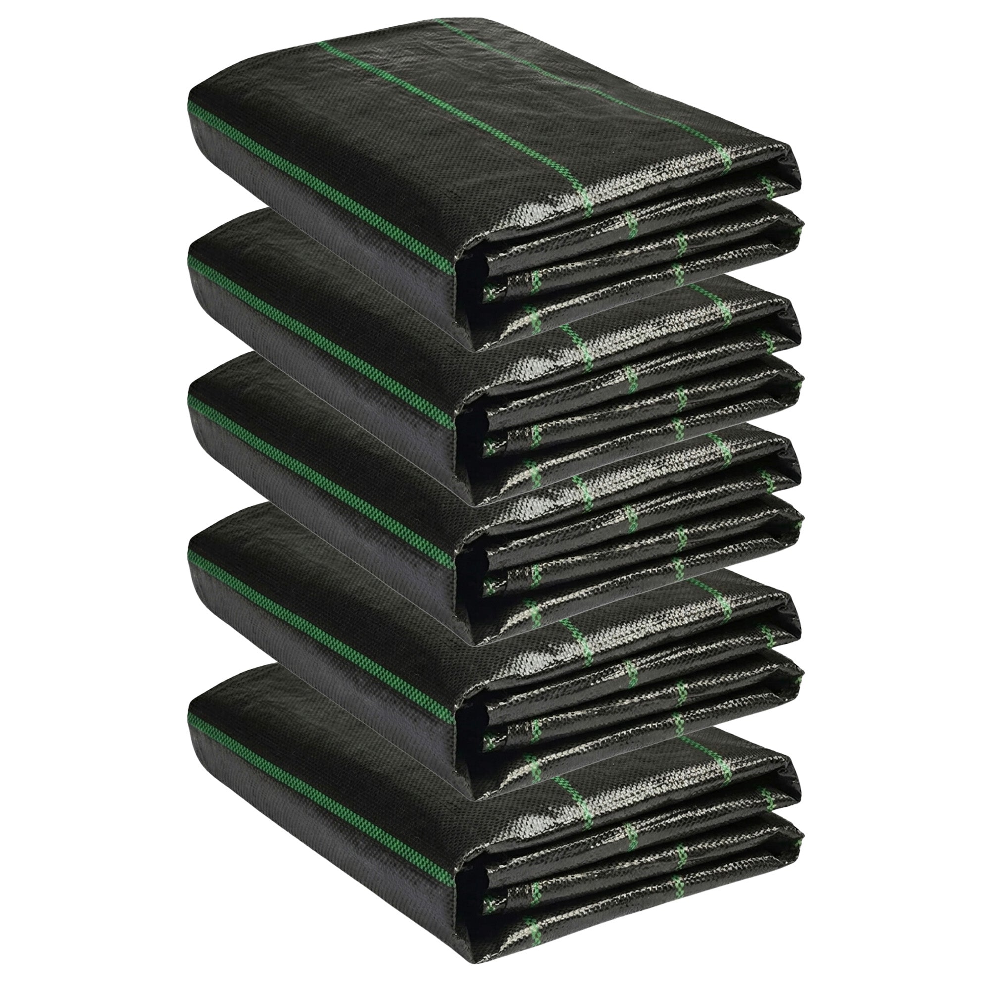 DeWitt 5 Pack Earthmat Woven 3' x 50' Ground Cover, Weed Control Garden Mat
