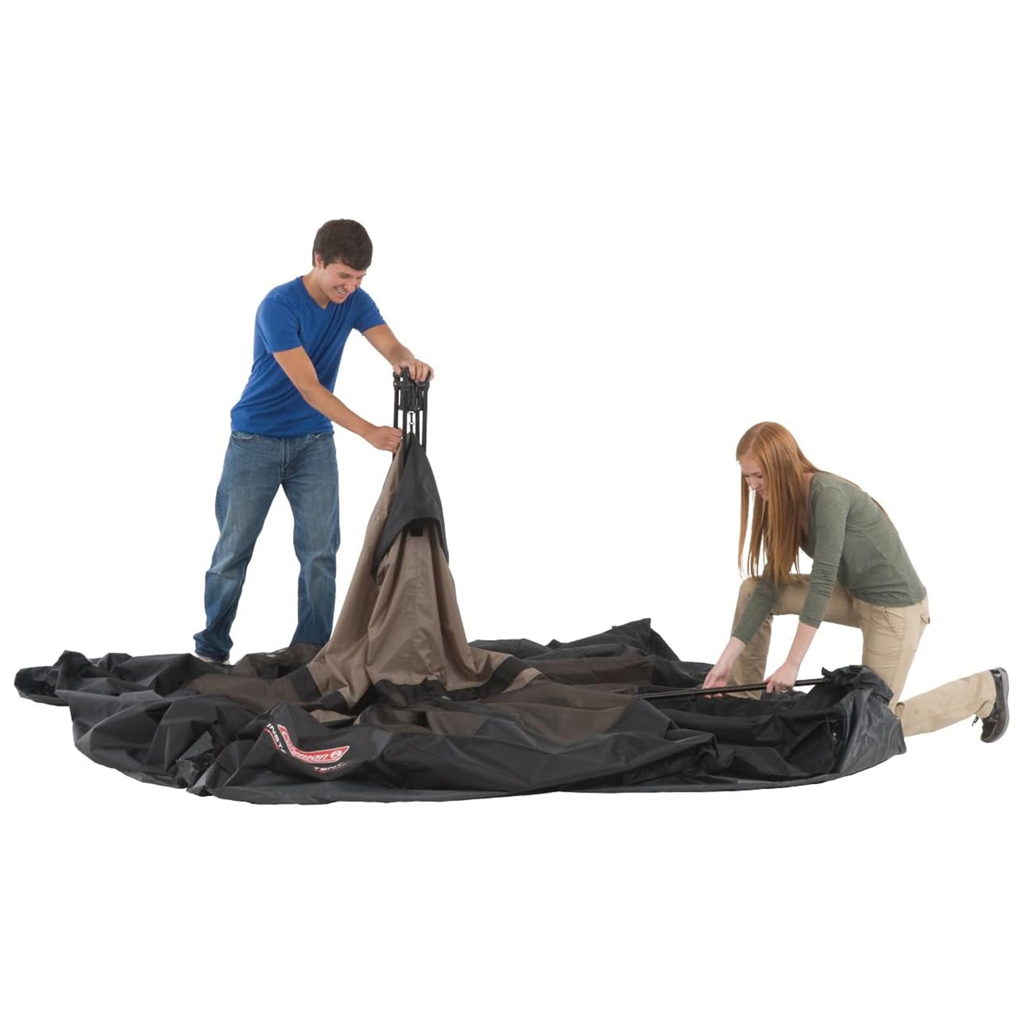 Coleman Instant Camping Tent, Large Durable Shelter with Poles and Carry Bag (Open Box)
