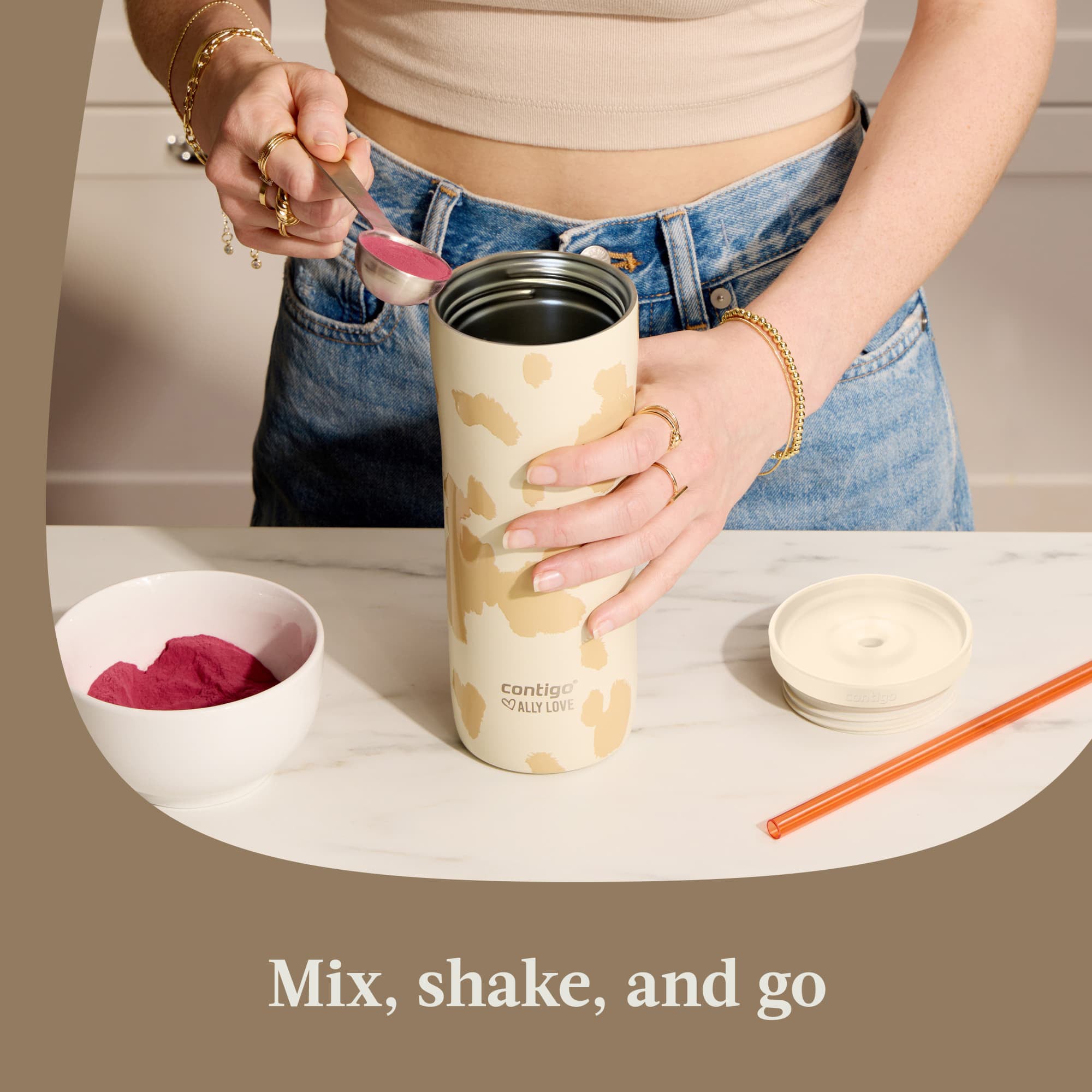 Contigo 2 Pack Streeterville 2.0 Stainless Steel Tumbler with Straw, 24 oz.