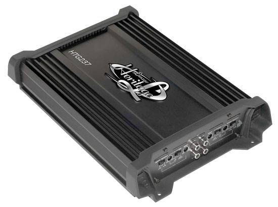 New LANZAR HTG237 1000W 2 Channel Car Audio Power Amplifier + VM 8 Gauge Amp Kit