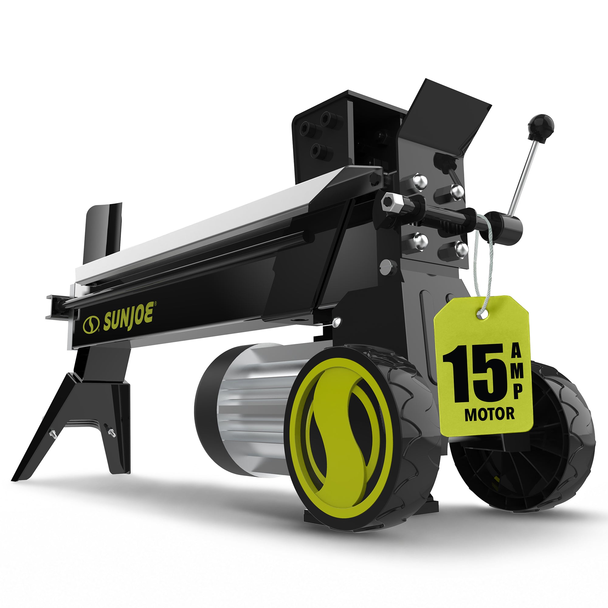 Sun Joe Electric Log Splitter with Hydraulic Ram, 5-Ton, 15 Amp Motor, LJ602E