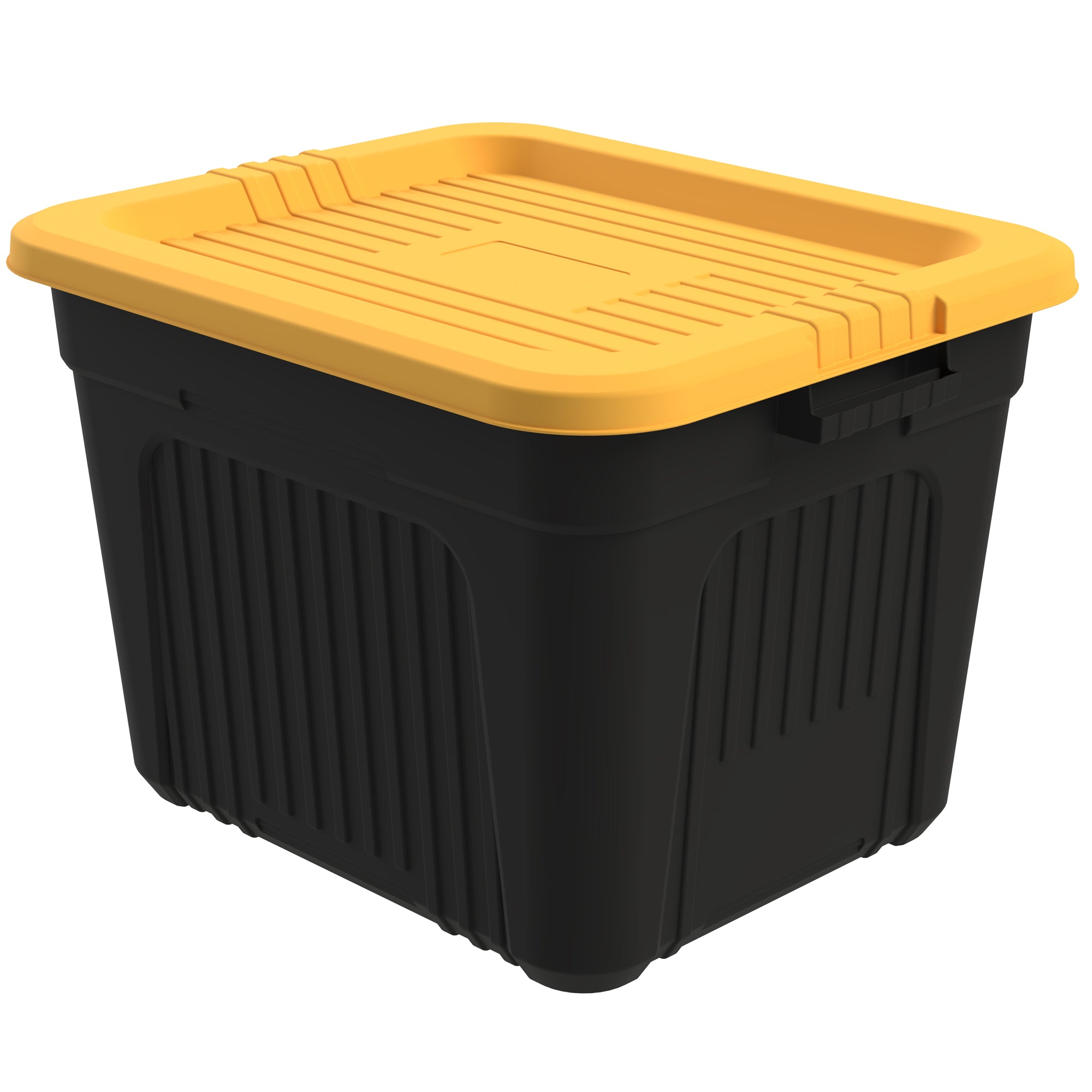 Life Story 20 Gallon Stackable Storage Bin, Versatile Lidded Container, Yellow - VMInnovations
