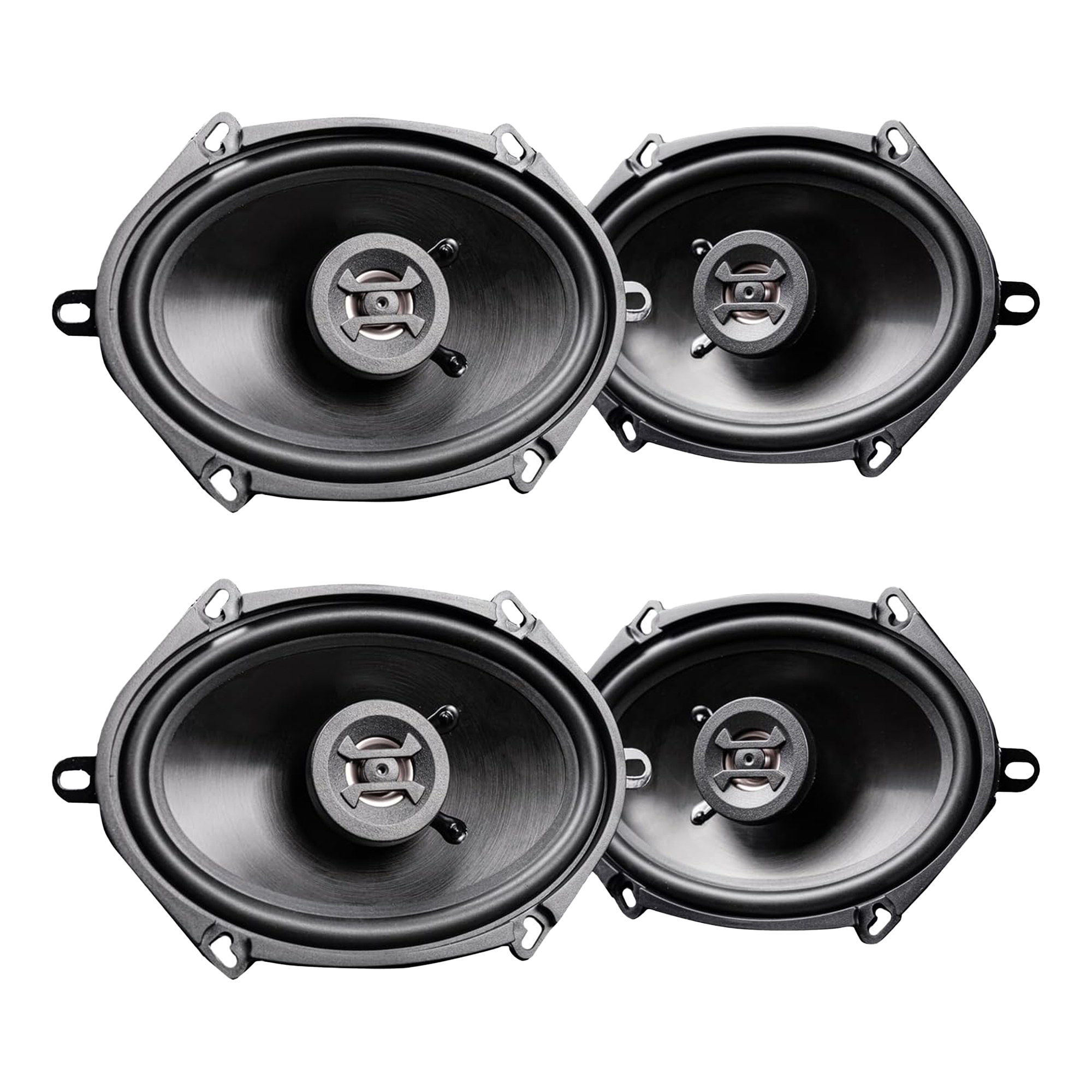 Hifonics Zeus ZS5768CX 5x7/6x8" 2 Way 250W Car Audio Coaxial Speakers, 2 Pairs - VMInnovations