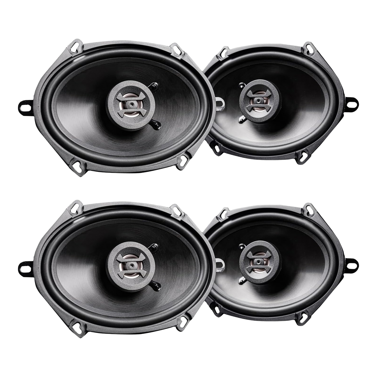 Hifonics Zeus ZS5768CX 5x7/6x8" 2 Way 250W Car Audio Coaxial Speakers, 2 Pairs
