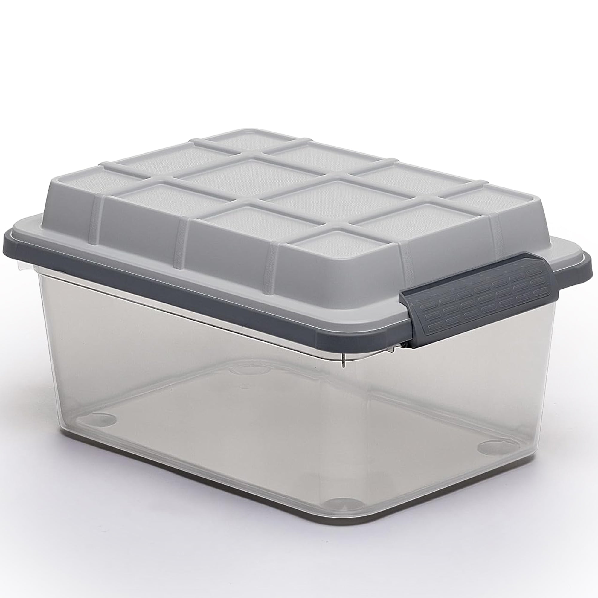 Curver 3 Pack Latch PRO Storage Bins with Latching Lid and Transparent Design