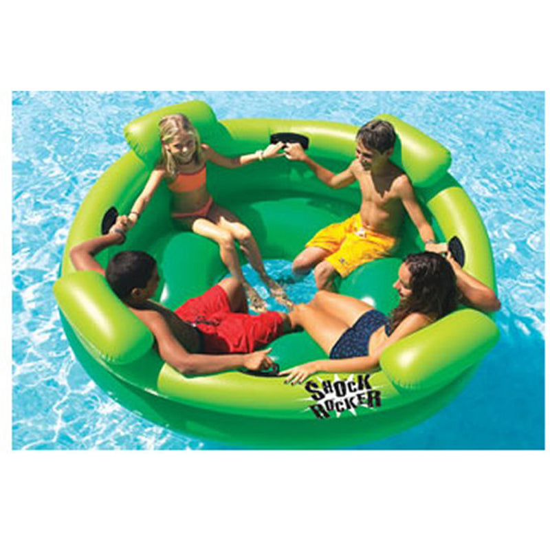 4) Swimline 9056 Swimming Pool Kids Shock Rocker Inflatable Float Islands 75"