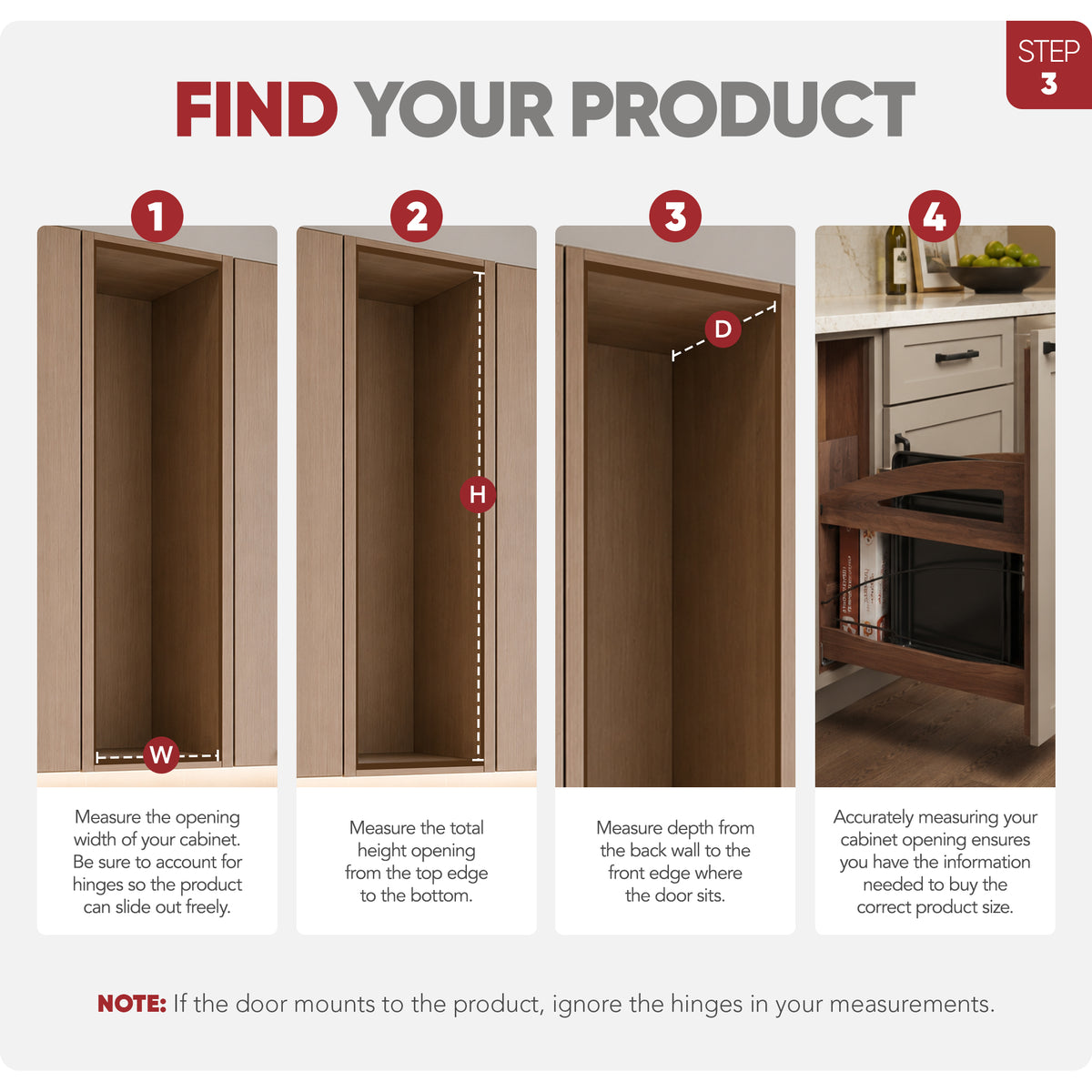 Rev-A-Shelf Pullout Tray Divider with Soft-Close for 9” Base Cabinets - VMInnovations