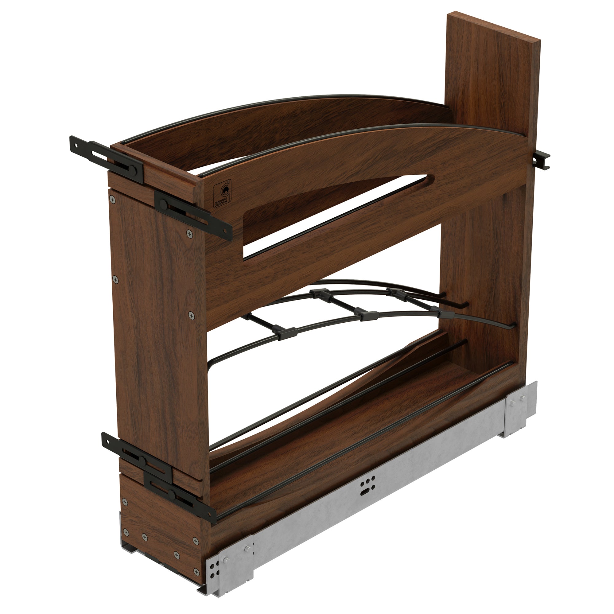 Rev-A-Shelf Pullout Tray Divider with Soft-Close for 9” Base Cabinets - VMInnovations
