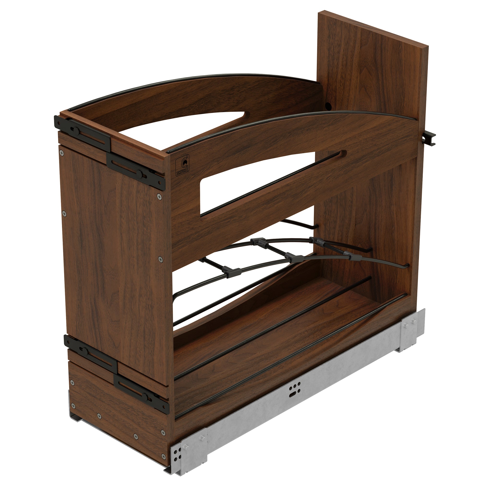 Rev-A-Shelf Pullout Tray Divider with Soft-Close for 12” Base Cabinets - VMInnovations