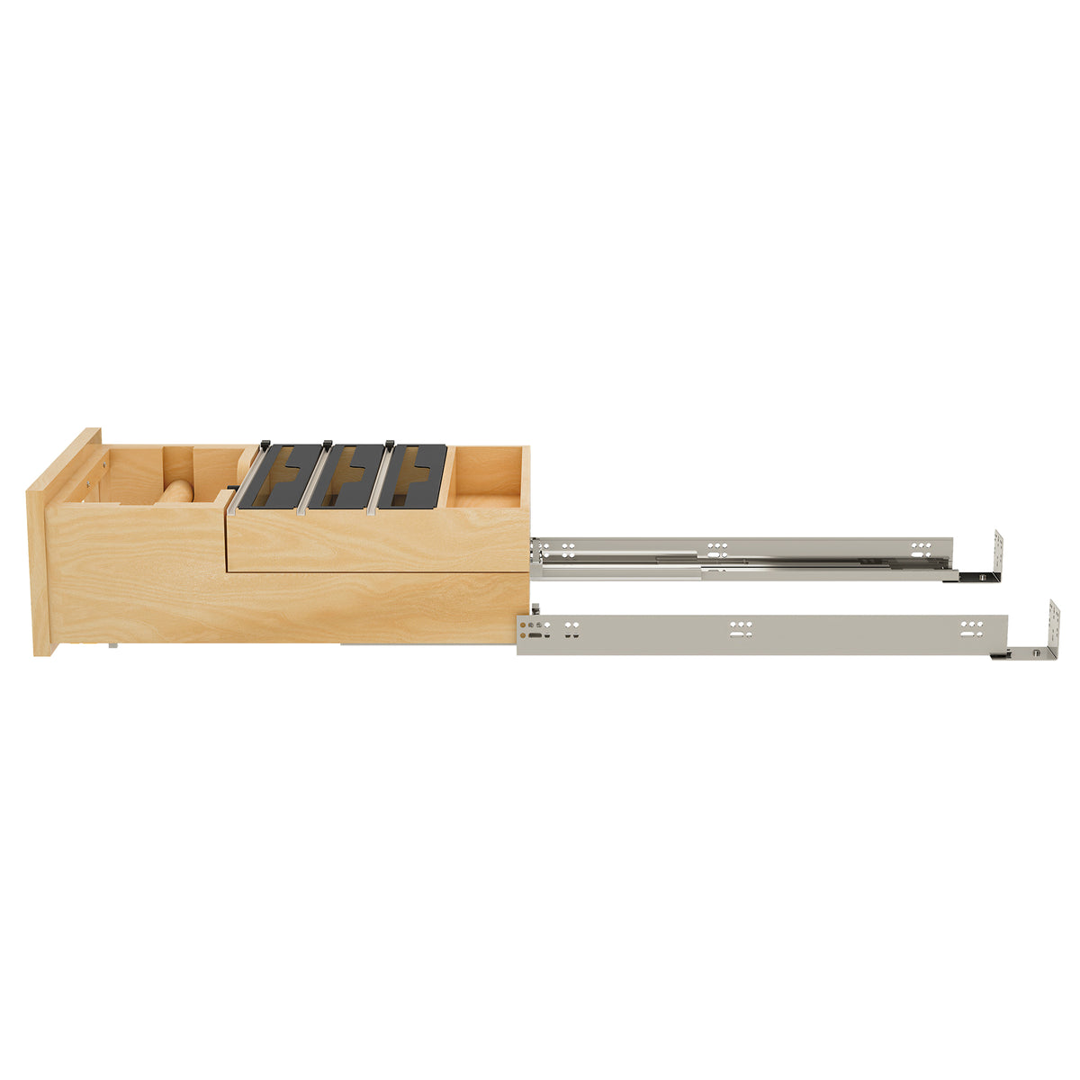 Rev-A-Shelf Kitchen Paper Towel Holder with Soft-Close for 18” Base Cabinets - VMInnovations