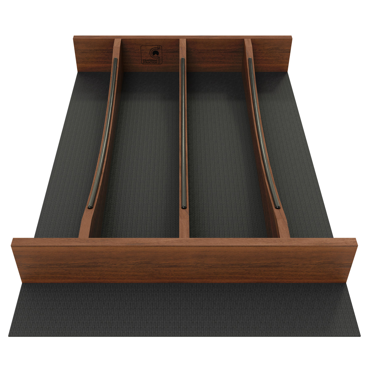 Rev-A-Shelf Utensil Insert, Black Accents, Walnut, 13.23 in., 4WUTCC-WN-18MB-1